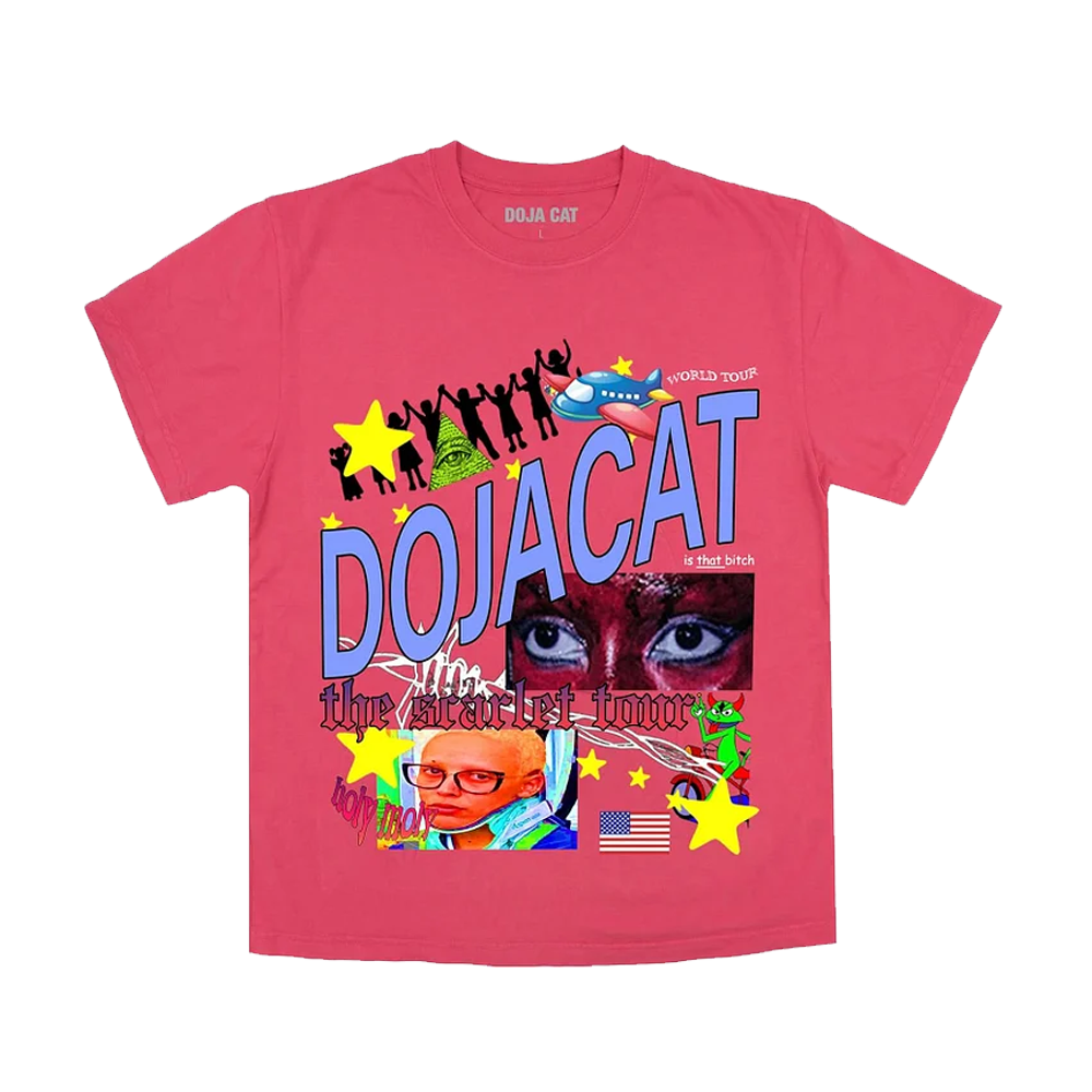 Doja Cat Official The Scarlet Tour Merch Meme T-Shirt