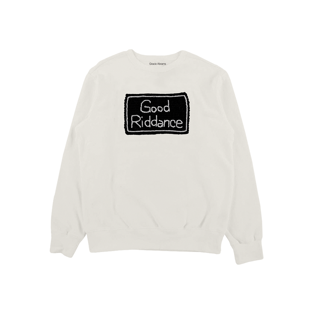 Gracie Abrams Good Riddance Crochet Crew Neck Sweatshirt