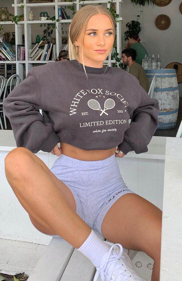 City Escape Oversized Sweater Charcoal