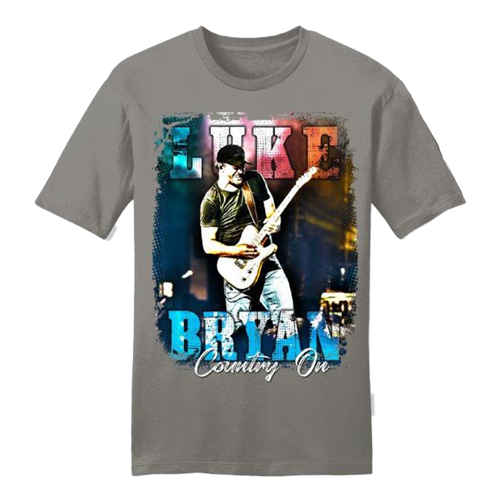 Luke Bryan Country On Tour Grey T-Shirt
