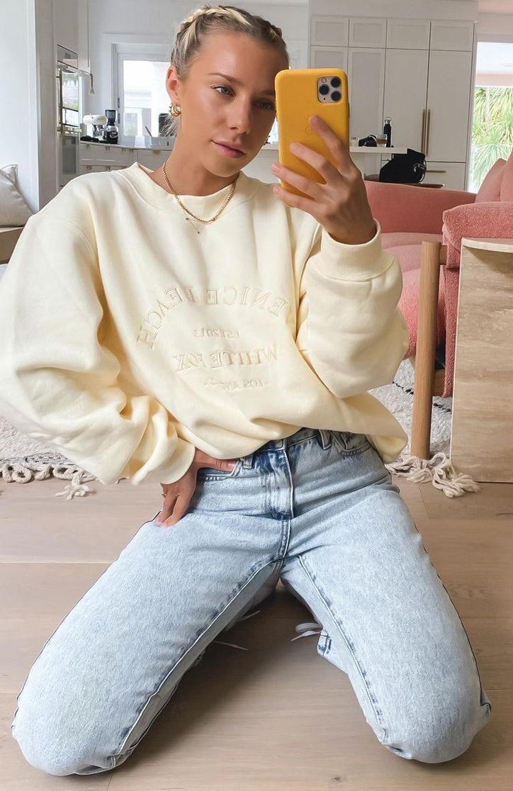 Best Of Both Oversized Sweater Butter