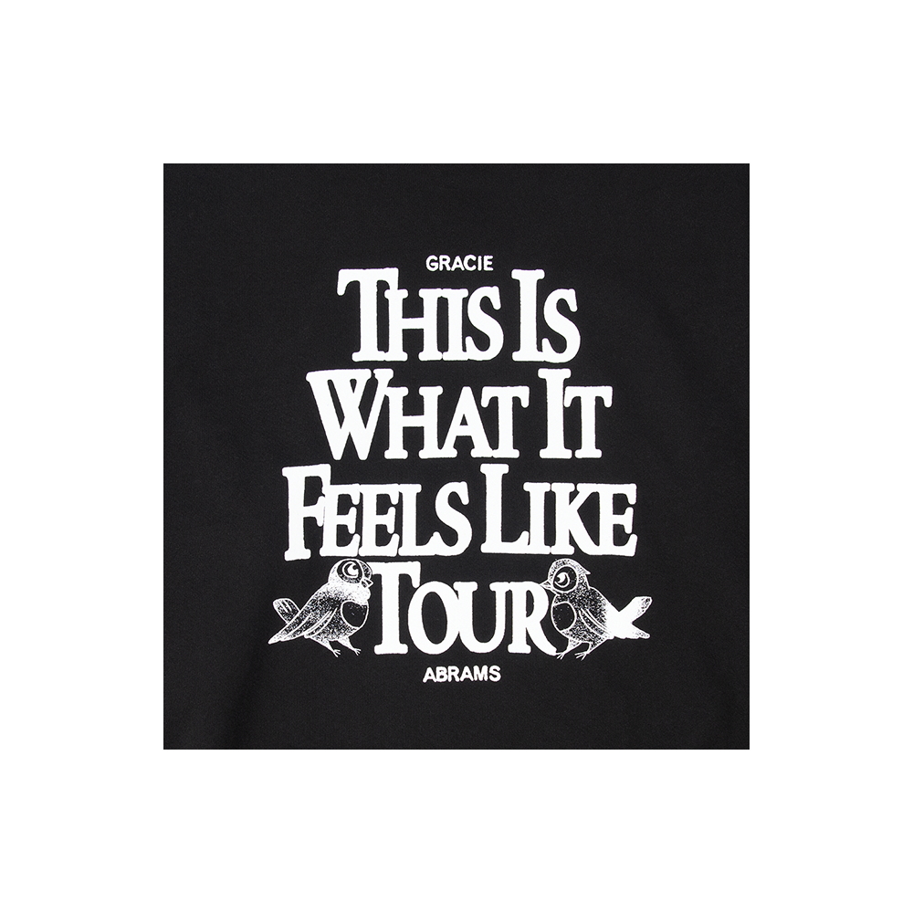 Gracie Abrams This Is What It Feels Like Black Tour Crewneck