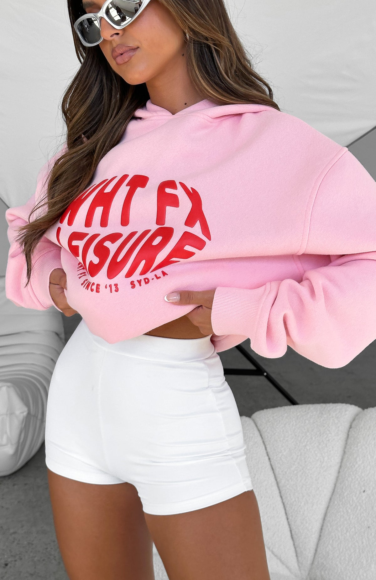 Raise The Bar Oversized Hoodie Pink