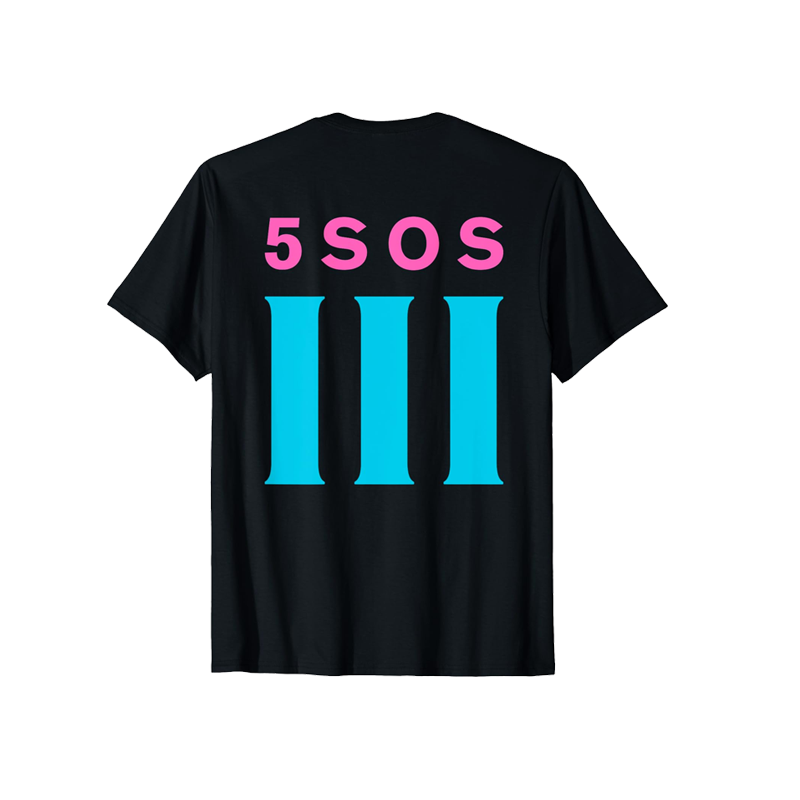 5SOS Logo Front Back Print T-Shirt
