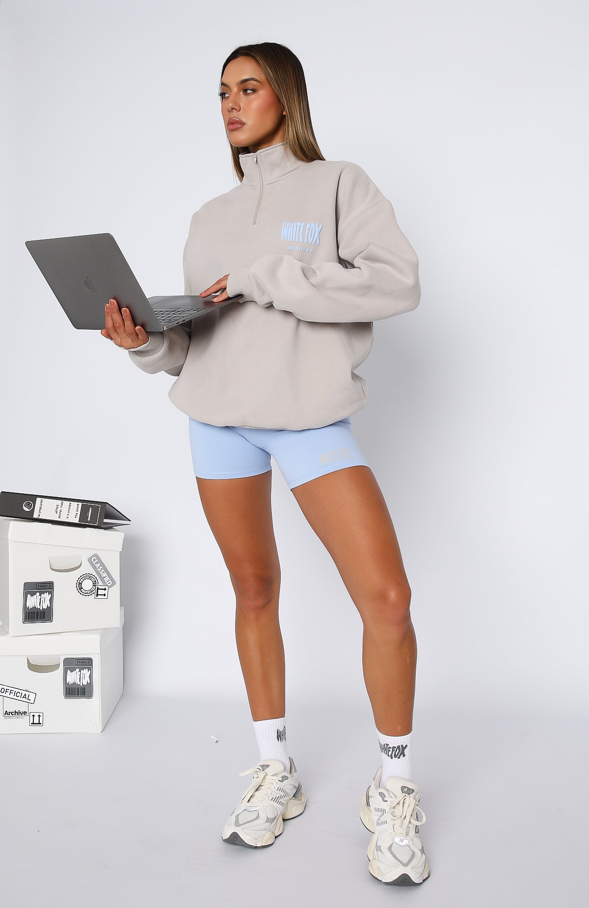 Archive 6.0 Zip Front Sweater Dove