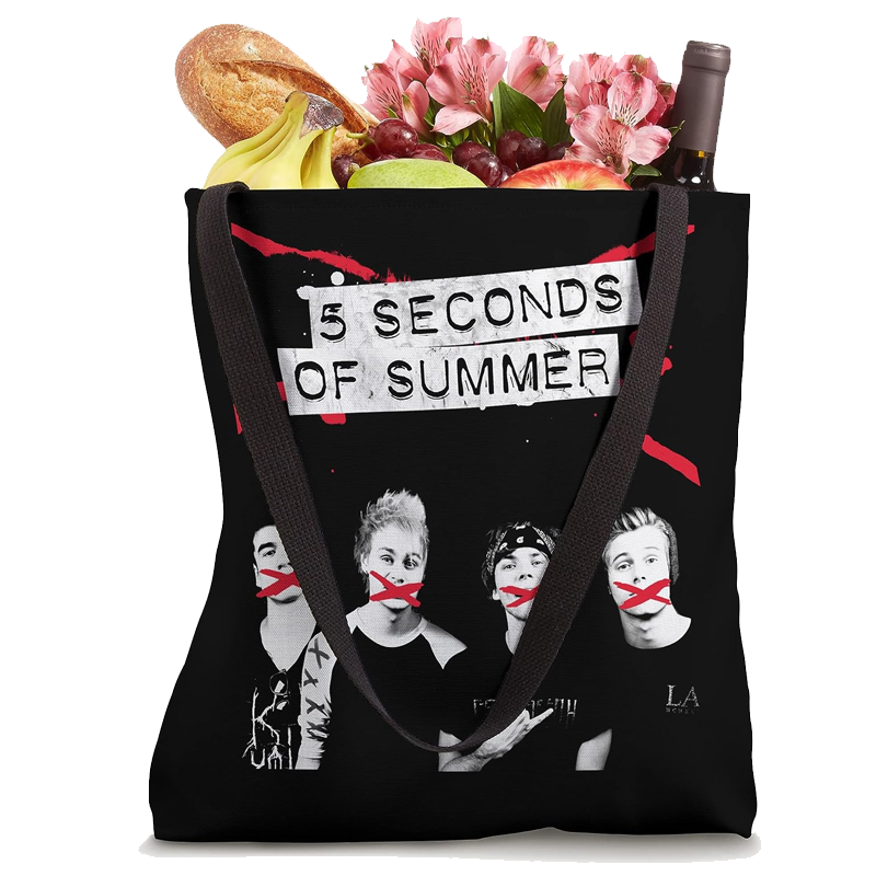 5 Seconds of Summer Crossed Lines Tote Bag
