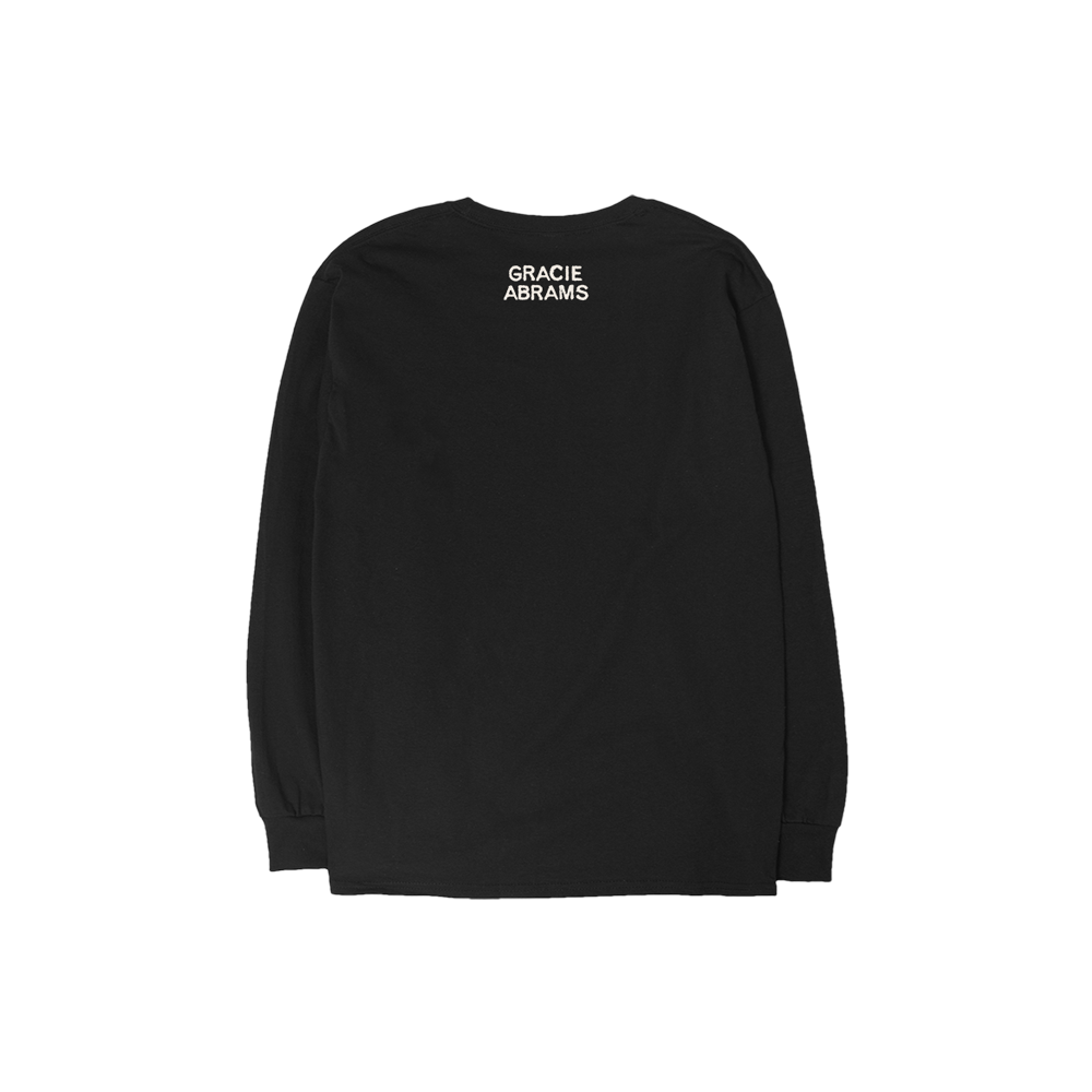 Gracie Abrams Journal Page Black Longsleeve Tour T-Shirt