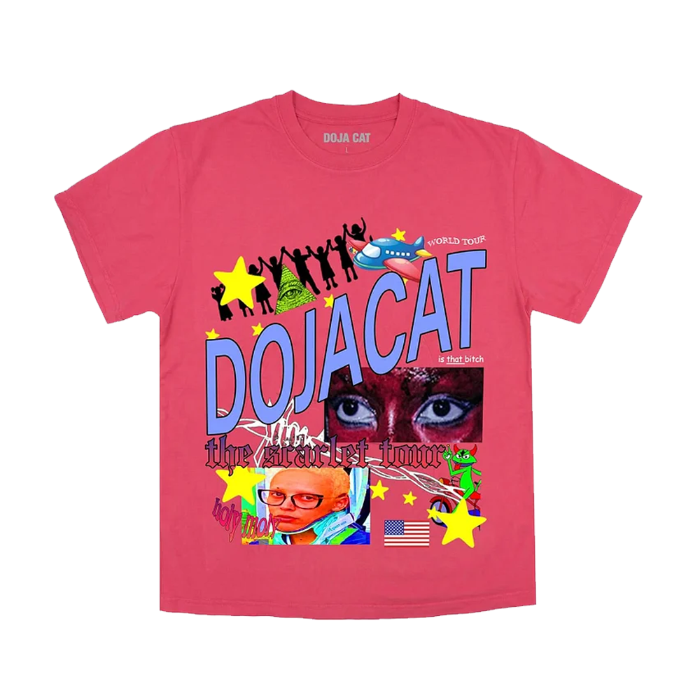 Doja Cat Official The Scarlet Tour Merch Meme T-Shirt
