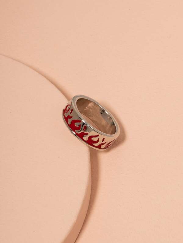 Flame Pattern Ring