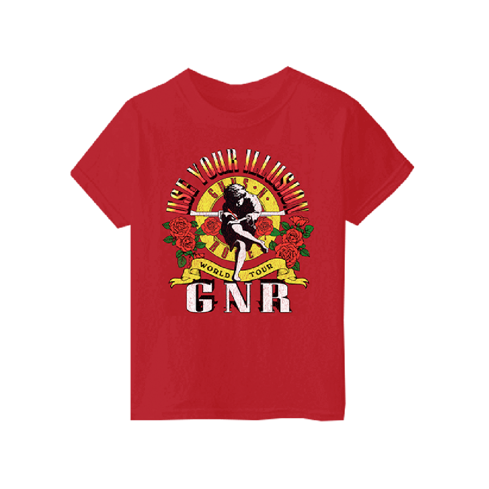 Guns N' Roses Use Your Illusion World Tour  Red T-Shirt