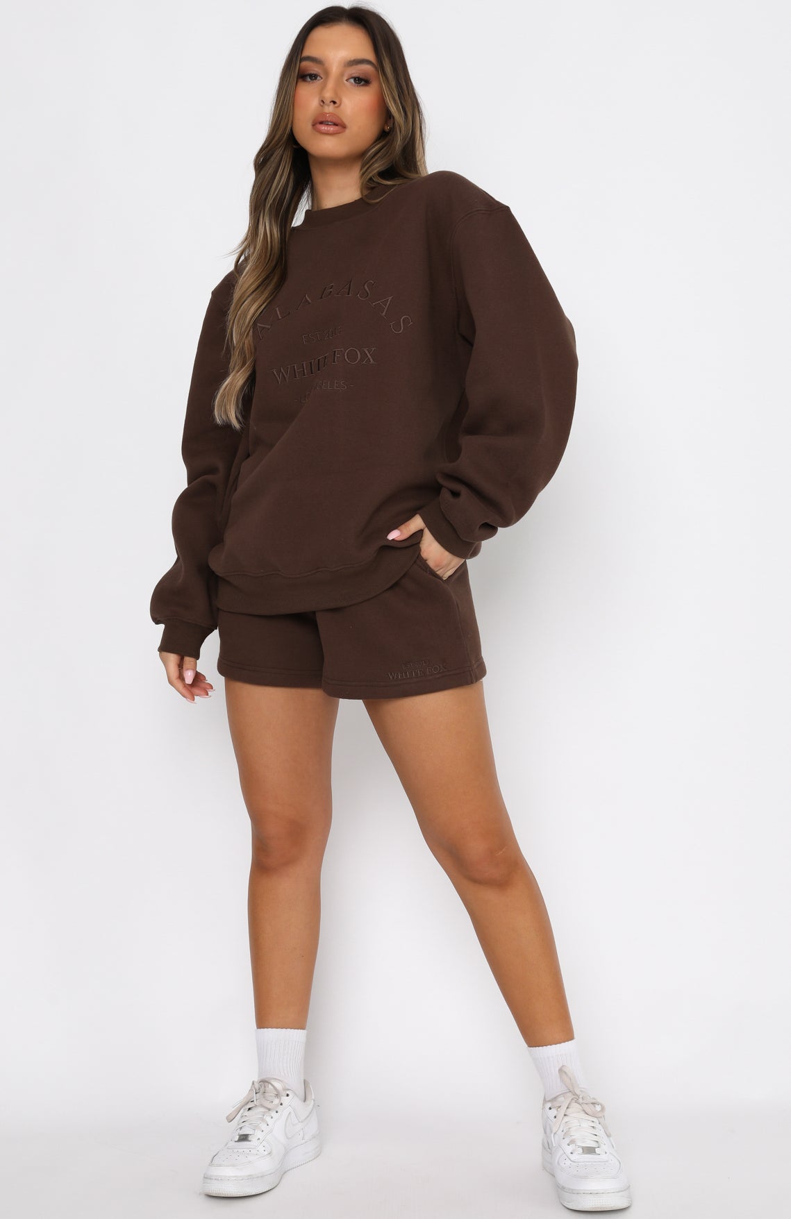 Best Of Both Oversized Sweater Chocolate