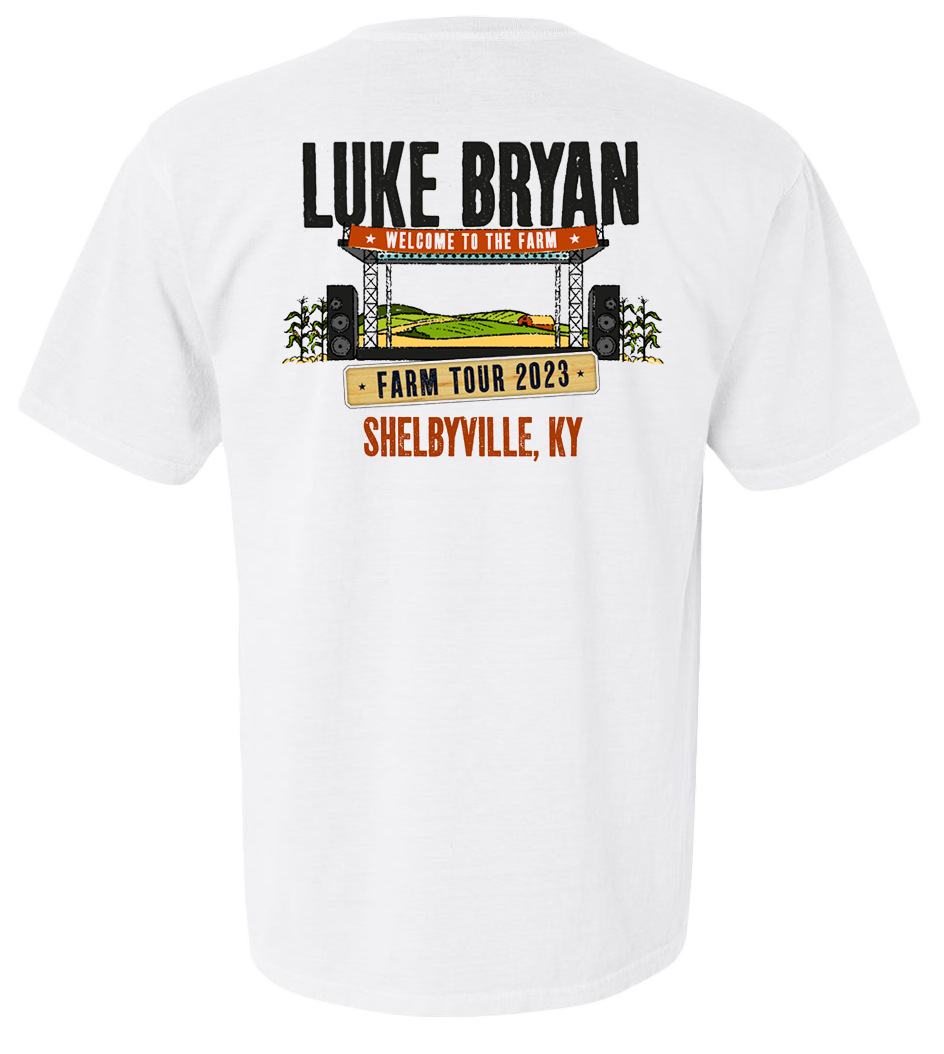Luke Bryan 2023 Farm Tour Official T-Shirt - Shelbyville, KY - PRE-ORDER