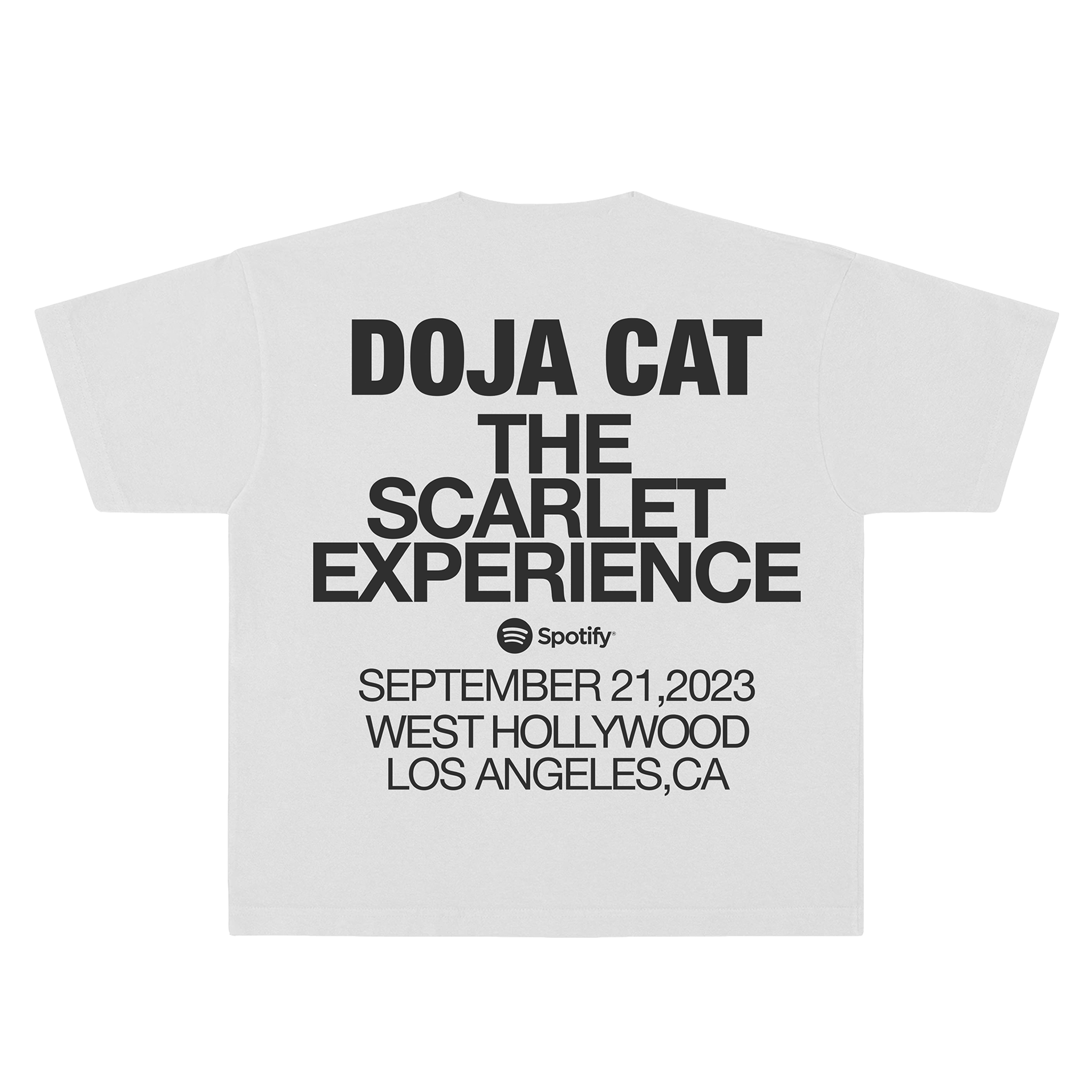 Doja Cat Scarlet Launch Pop Up White T-shirt (Limited Edition)