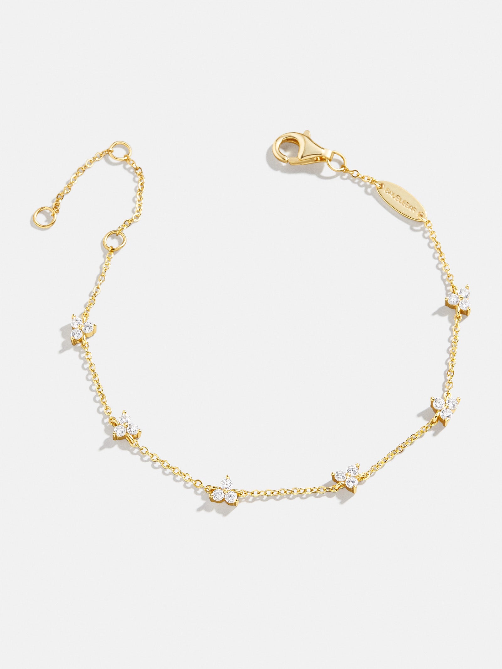 Stunning 18K Gold Bracelet - Flower Trio
