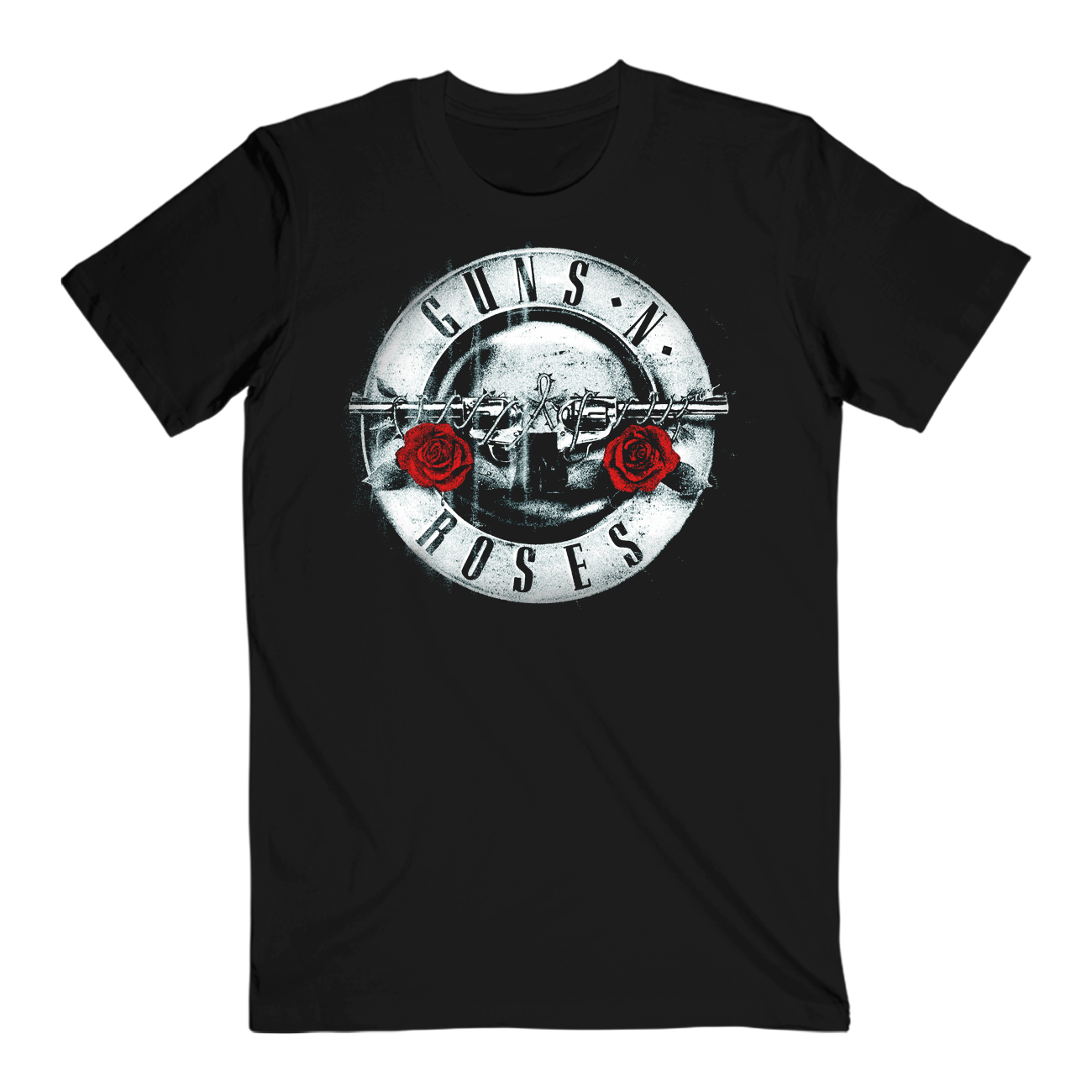 Guns N' Roses Silver Bullet 2023 Itinerary Black T-Shirt