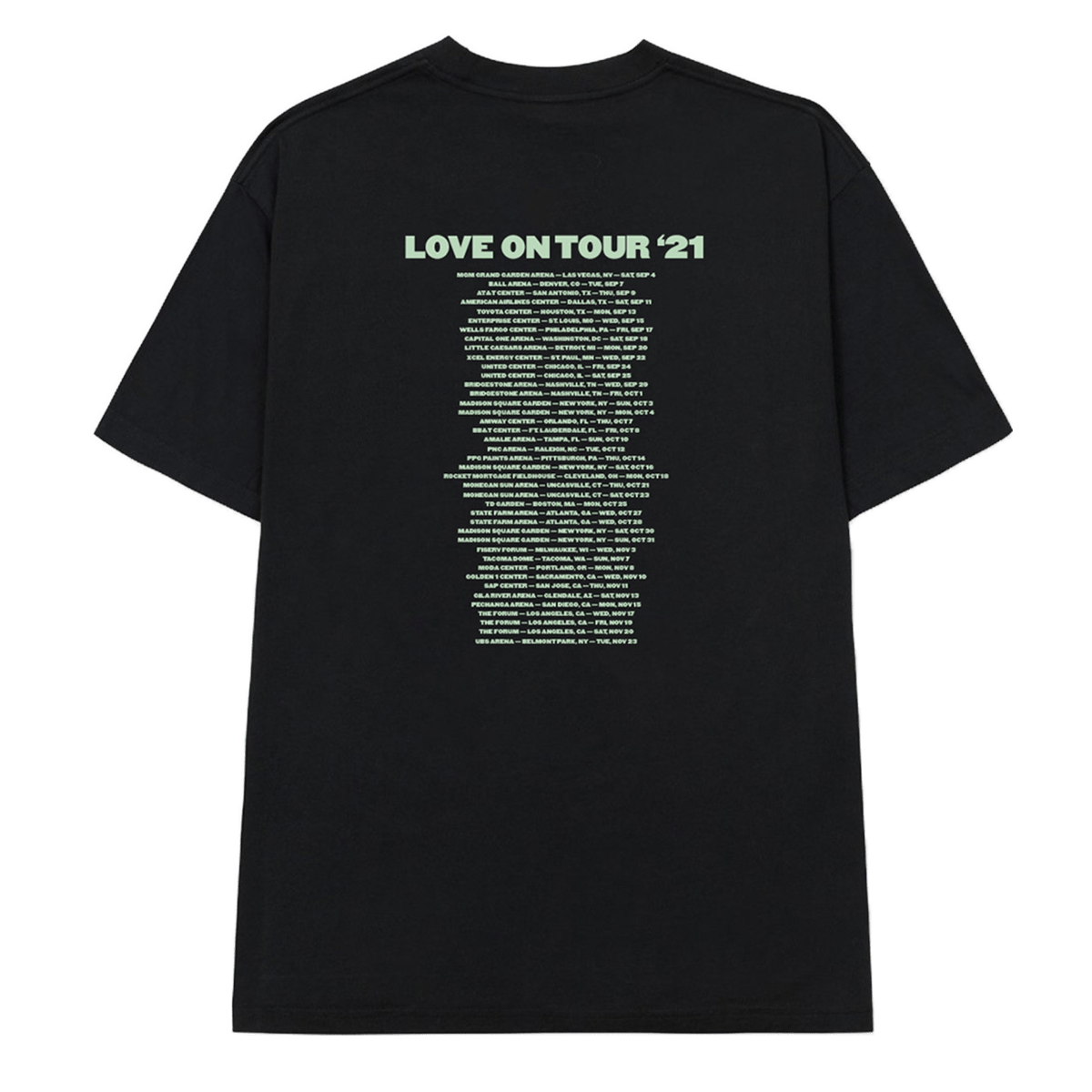 Harry Styles Love On Tour 2021 Black T-shirt