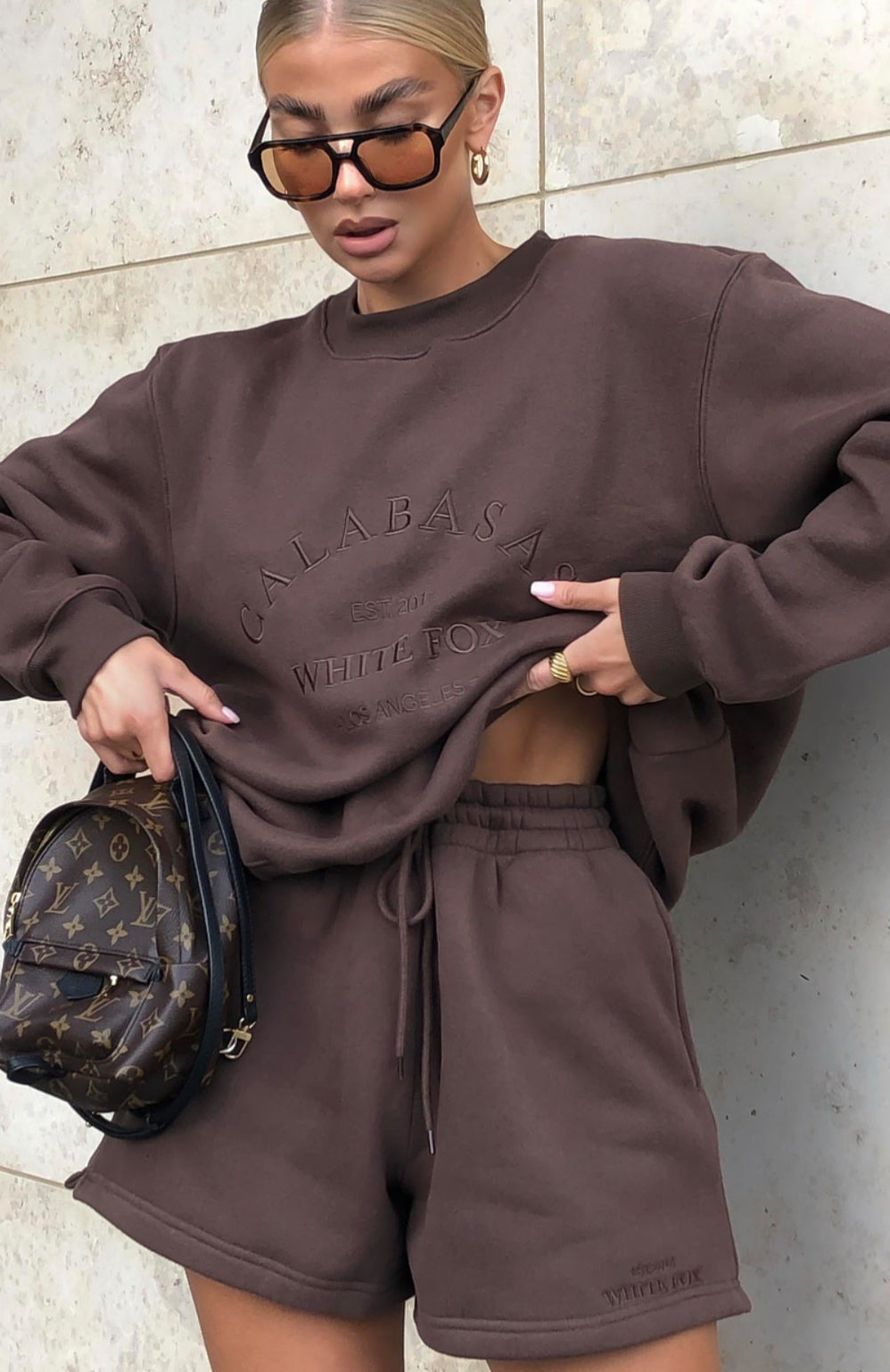 Best Of Both Oversized Sweater Chocolate