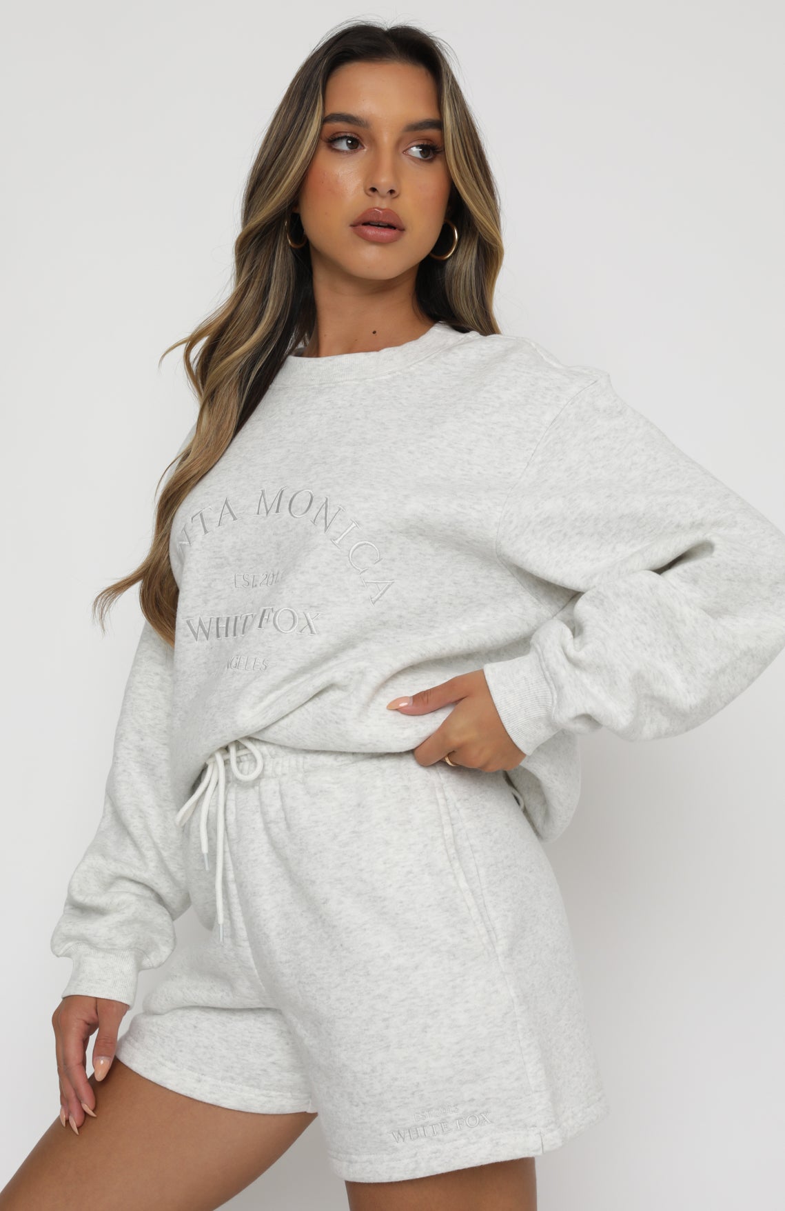 Best Of Both Oversized Sweater Grey Marle