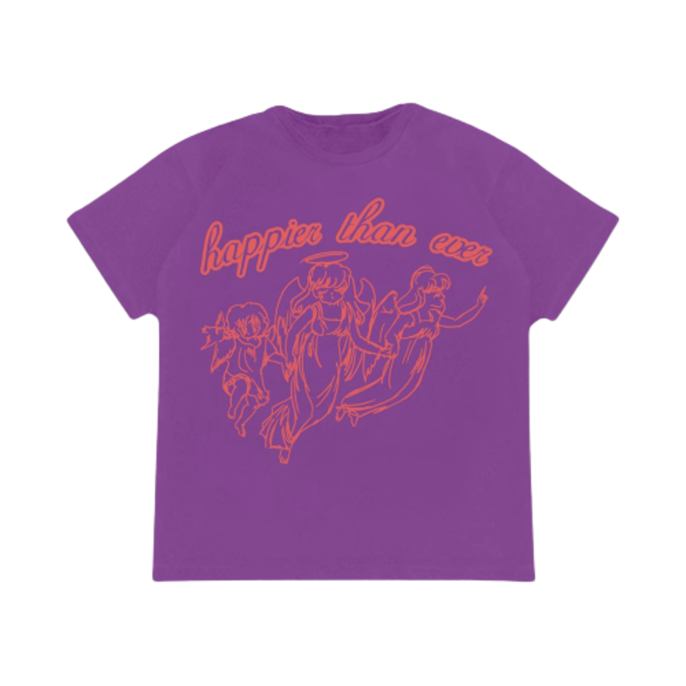 Billie Eilish Guardian Angels Purple T-Shirt