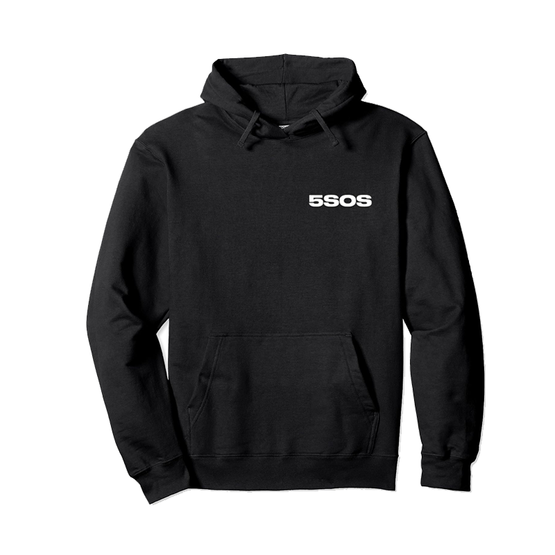 5SOS Logo Wildflower Back Print Pullover Hoodie