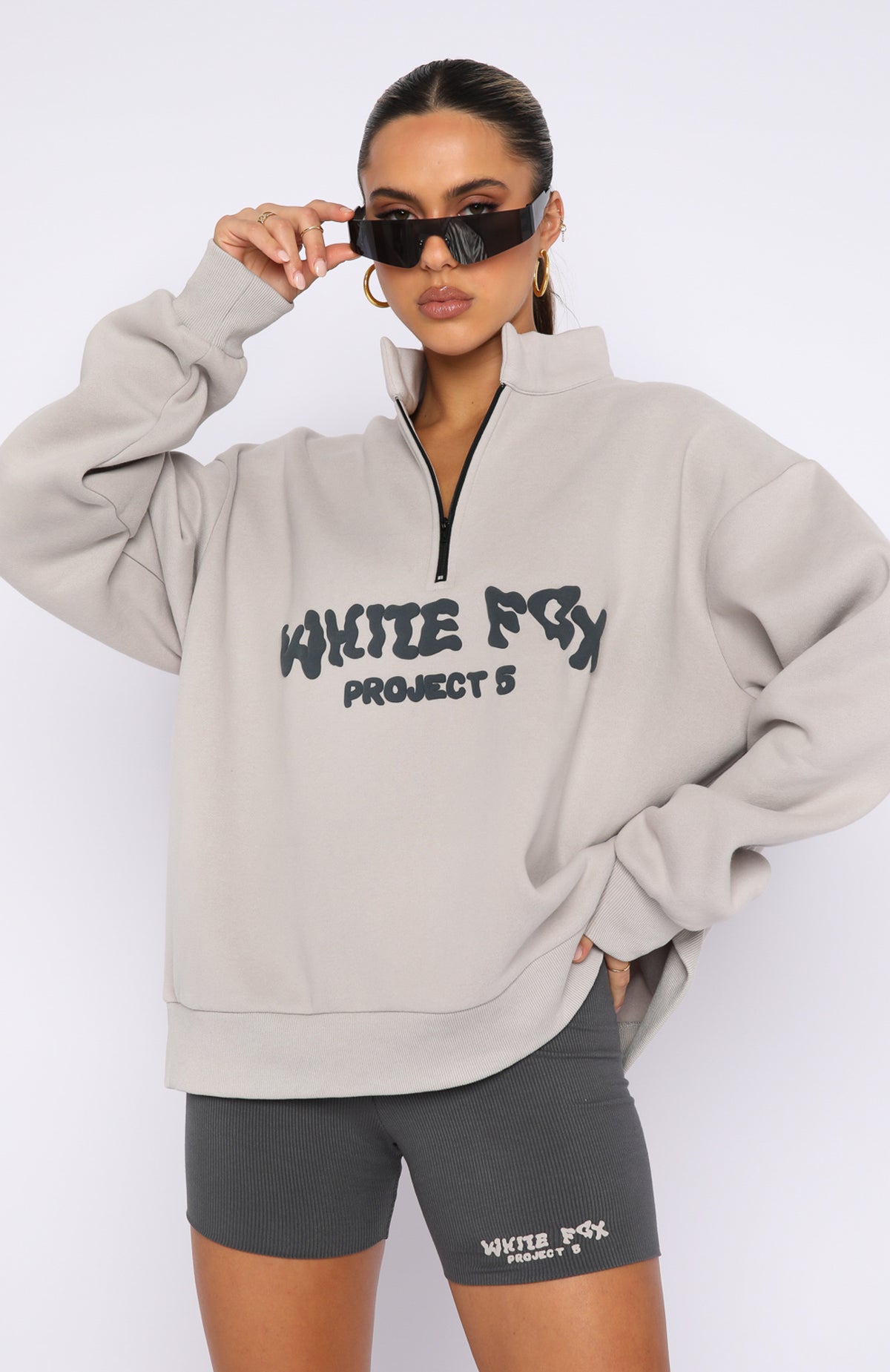 Project 5 Zip Front Sweater Lunar