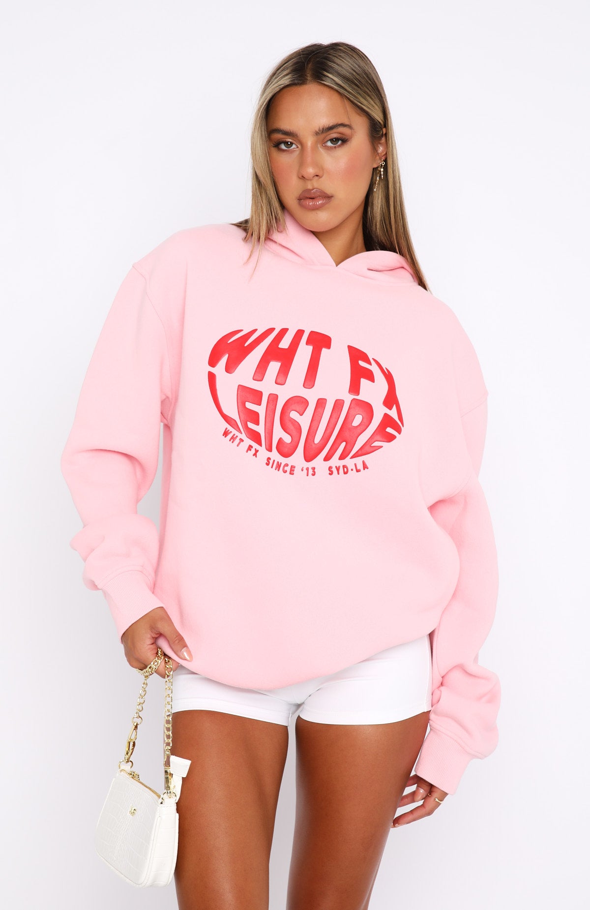 Raise The Bar Oversized Hoodie Pink