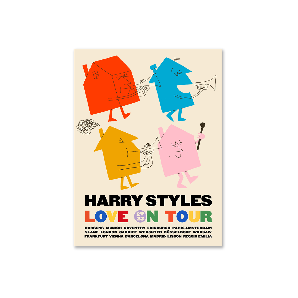 Harry Styles Love On Tour 2023 Litho