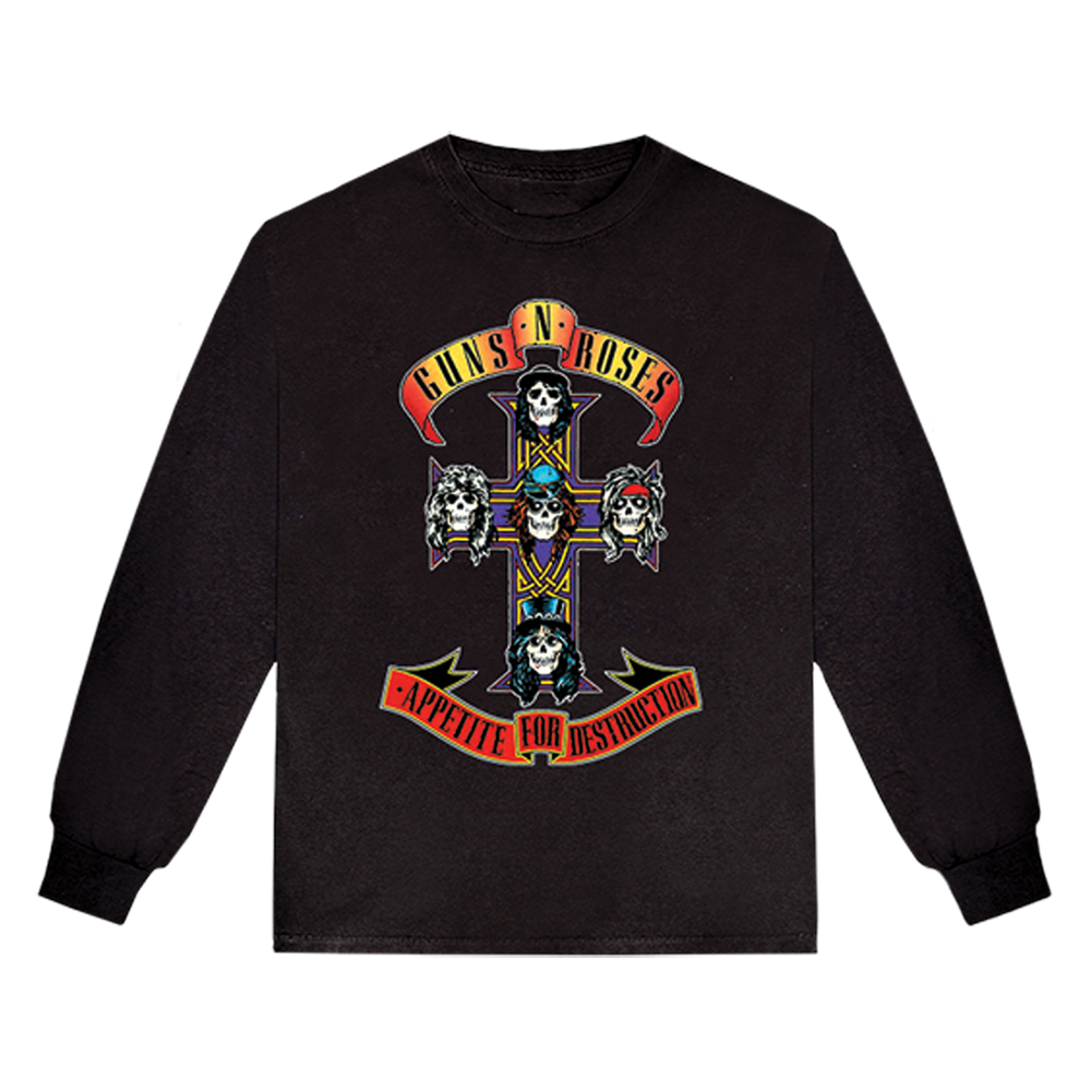 Guns N' Roses Appetite for Destruction Black Longsleeve