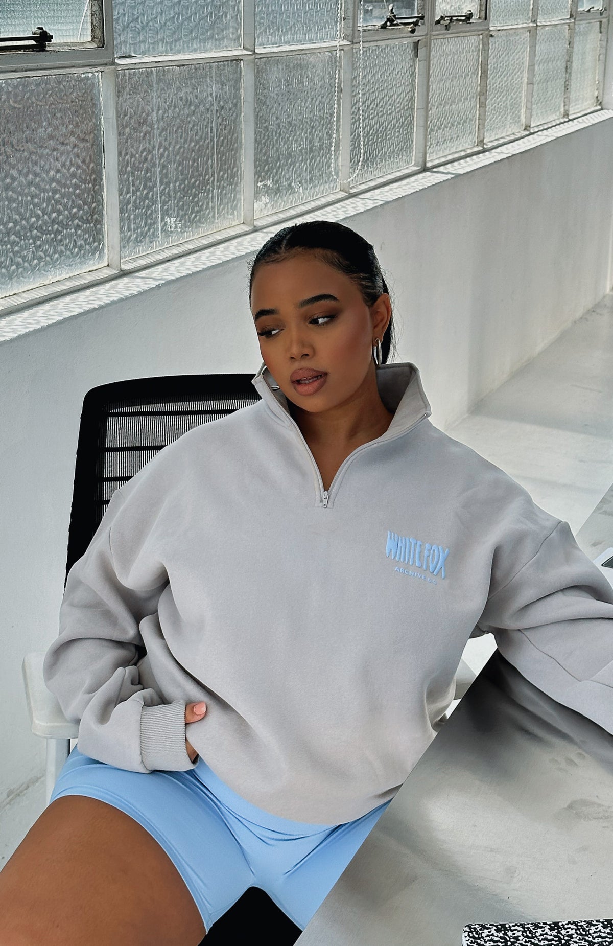 Archive 6.0 Zip Front Sweater Dove