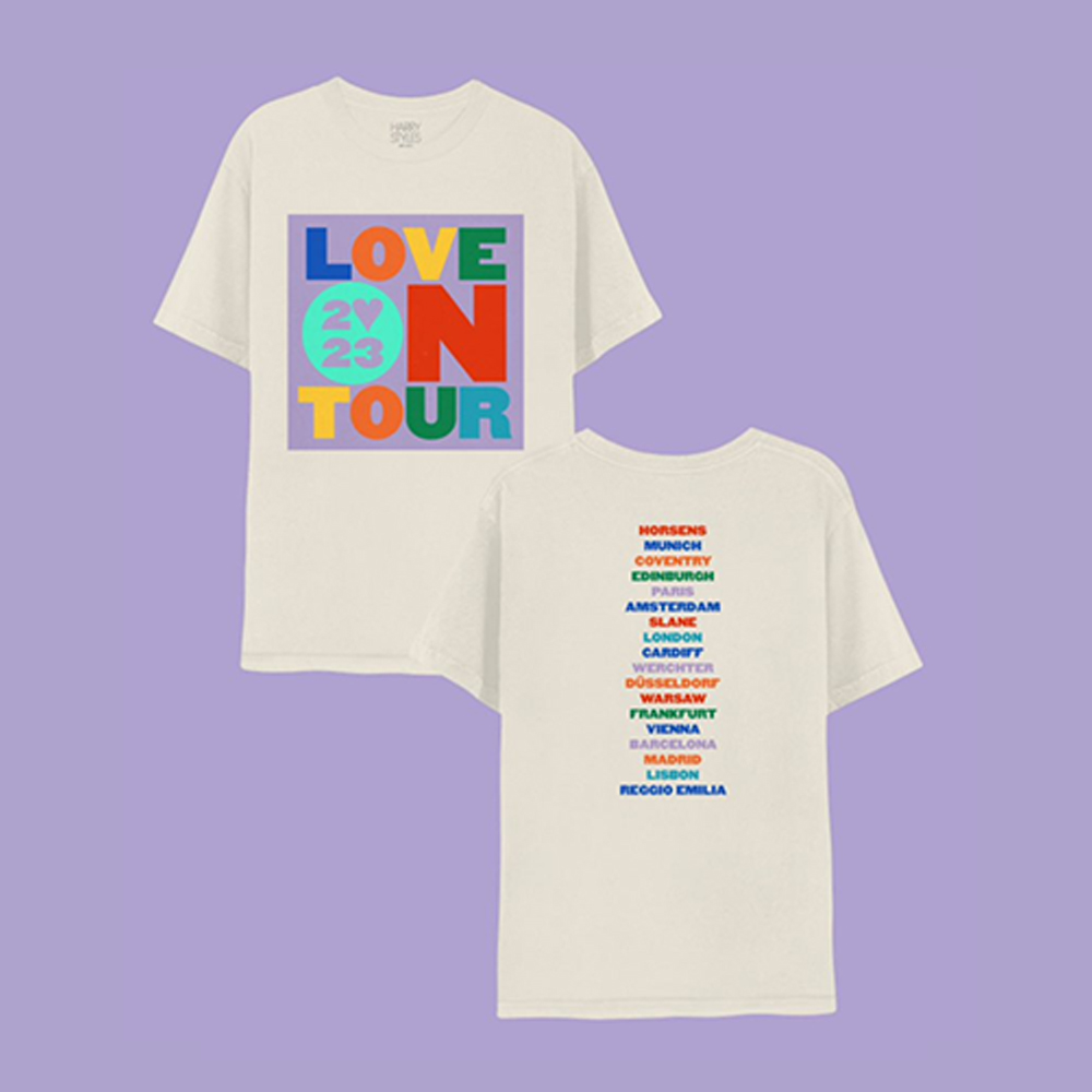 Harry Styles Love On Tour Cream Tee
