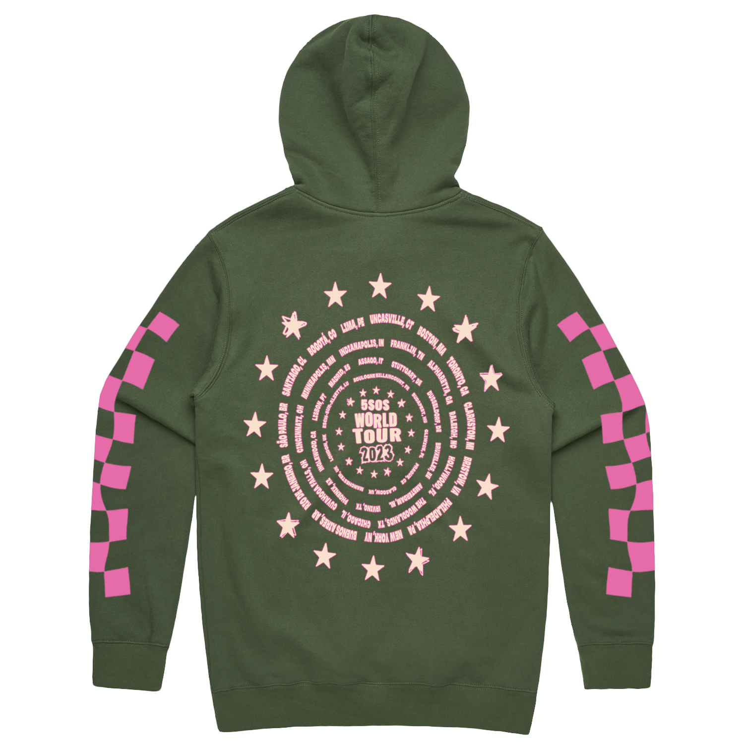 5SOS Army Green Tour Hoodie