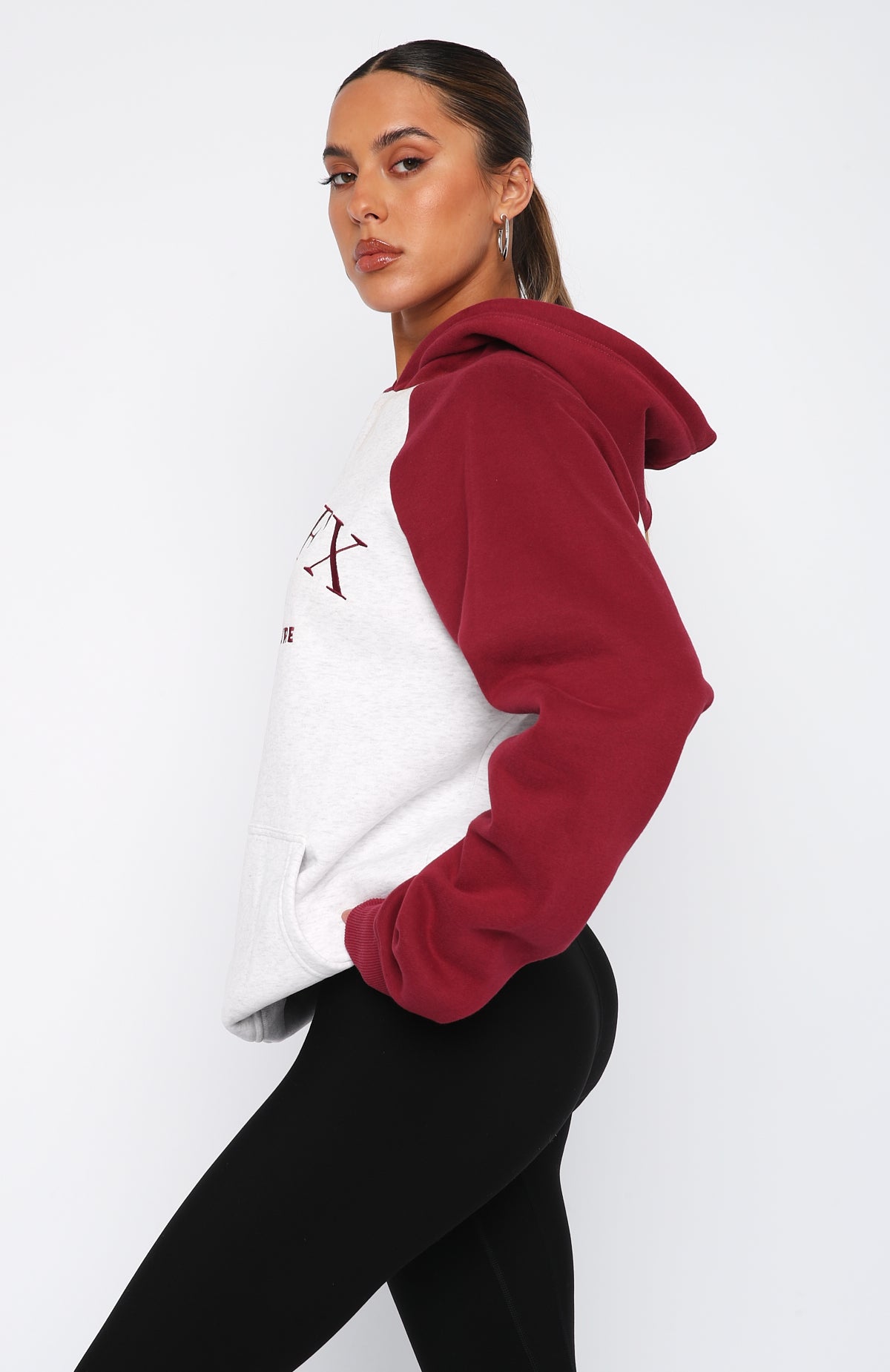 Caught Up On It Oversized Hoodie Grey Marle