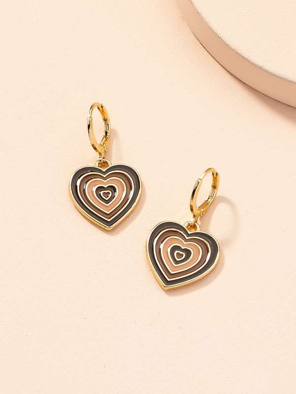 Heart Drop Earrings