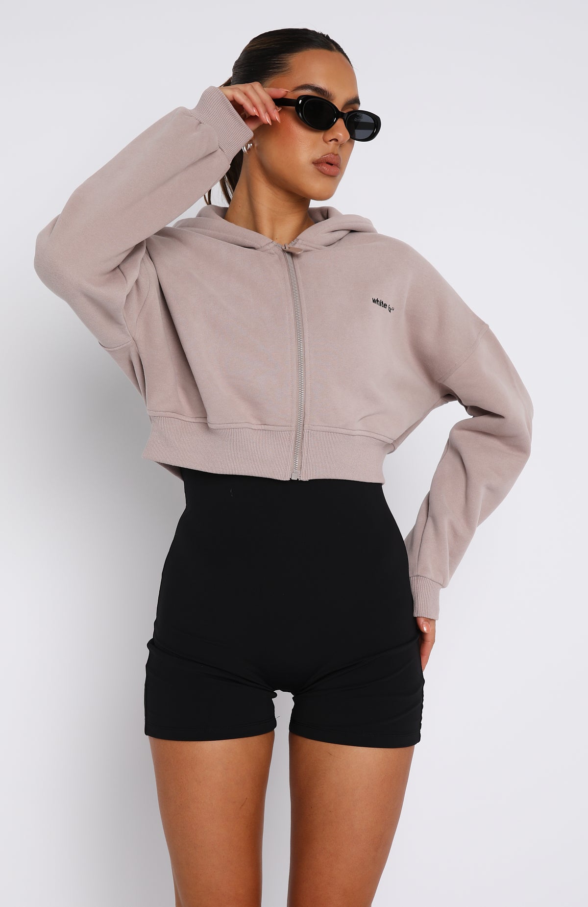She's Effortless Cropped Hoodie Cinnamon