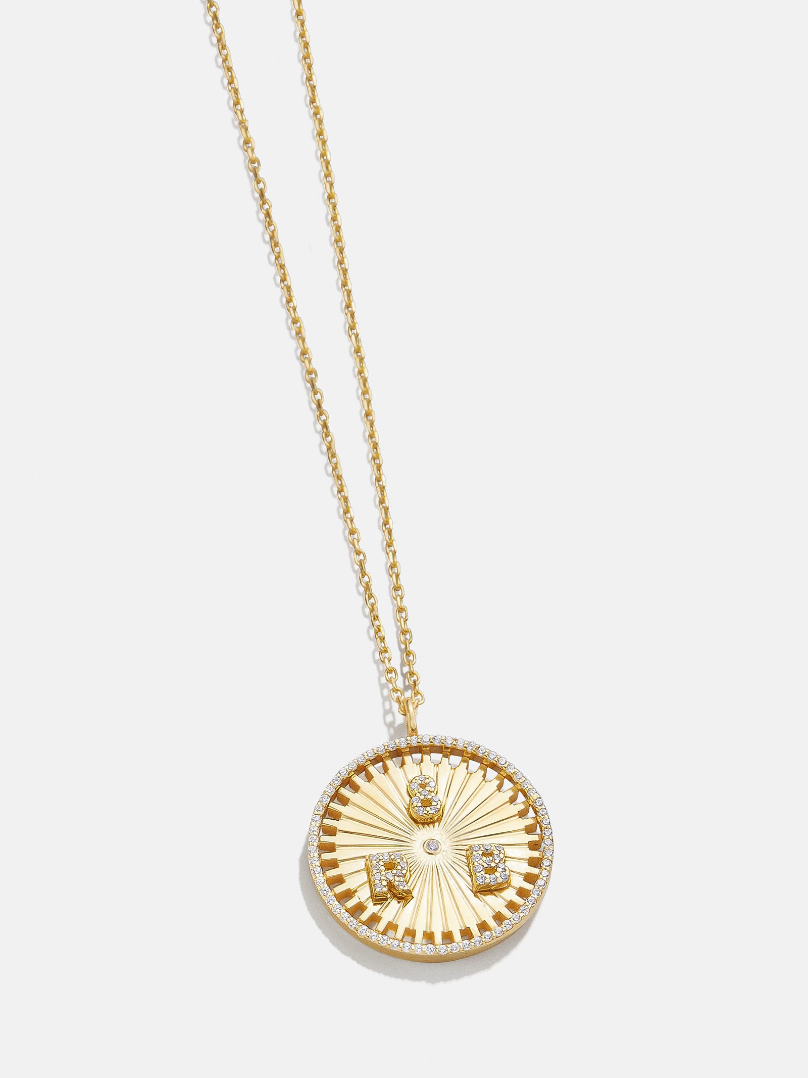 Compass 18K Gold Custom Medallion Necklace