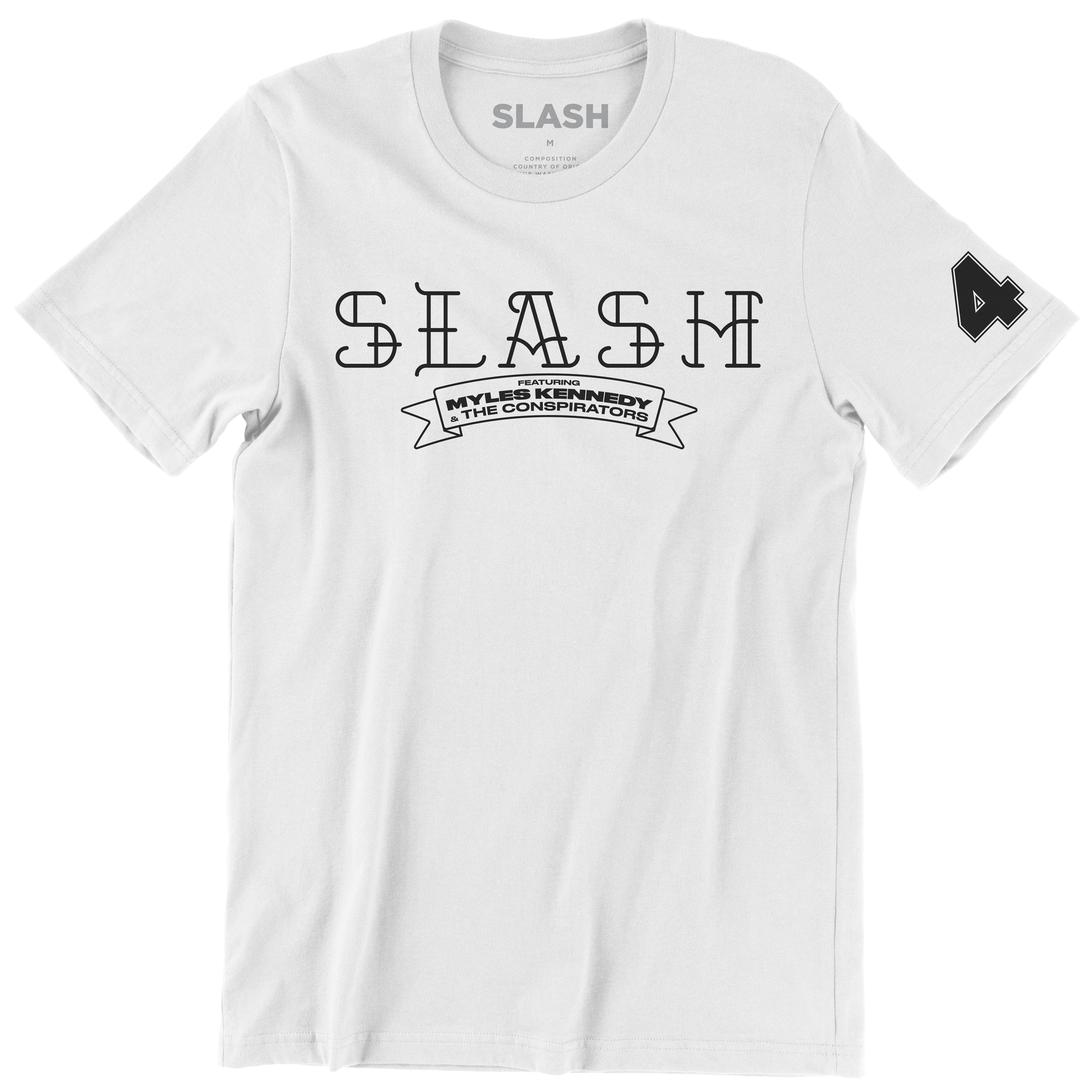 Slash Tattoo Logo White T-Shirt