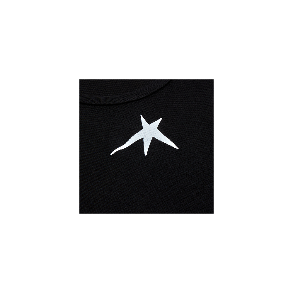 Gracie Abrams Star Black Cropped Tank