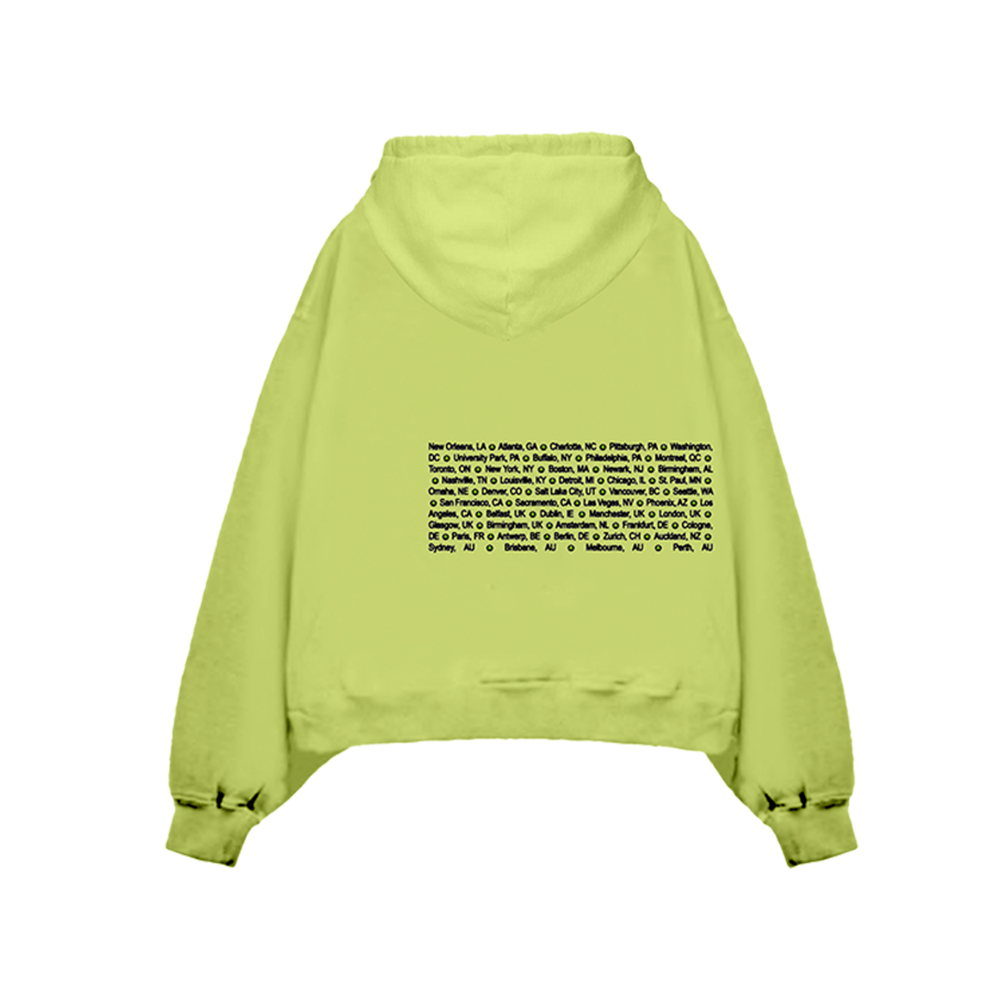 Billie Eilish Happier Than Ever Lime Tour Hoodie