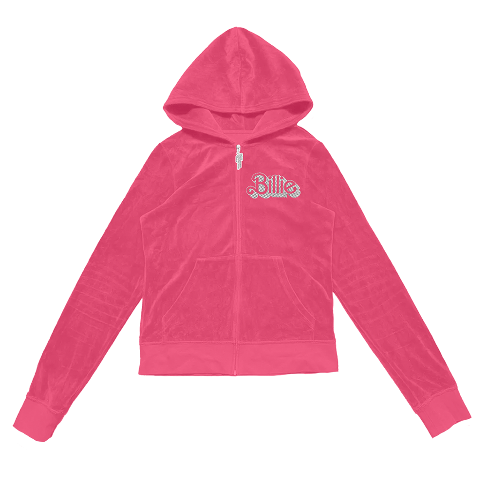 Billie Eilish Pink Velour Jacket