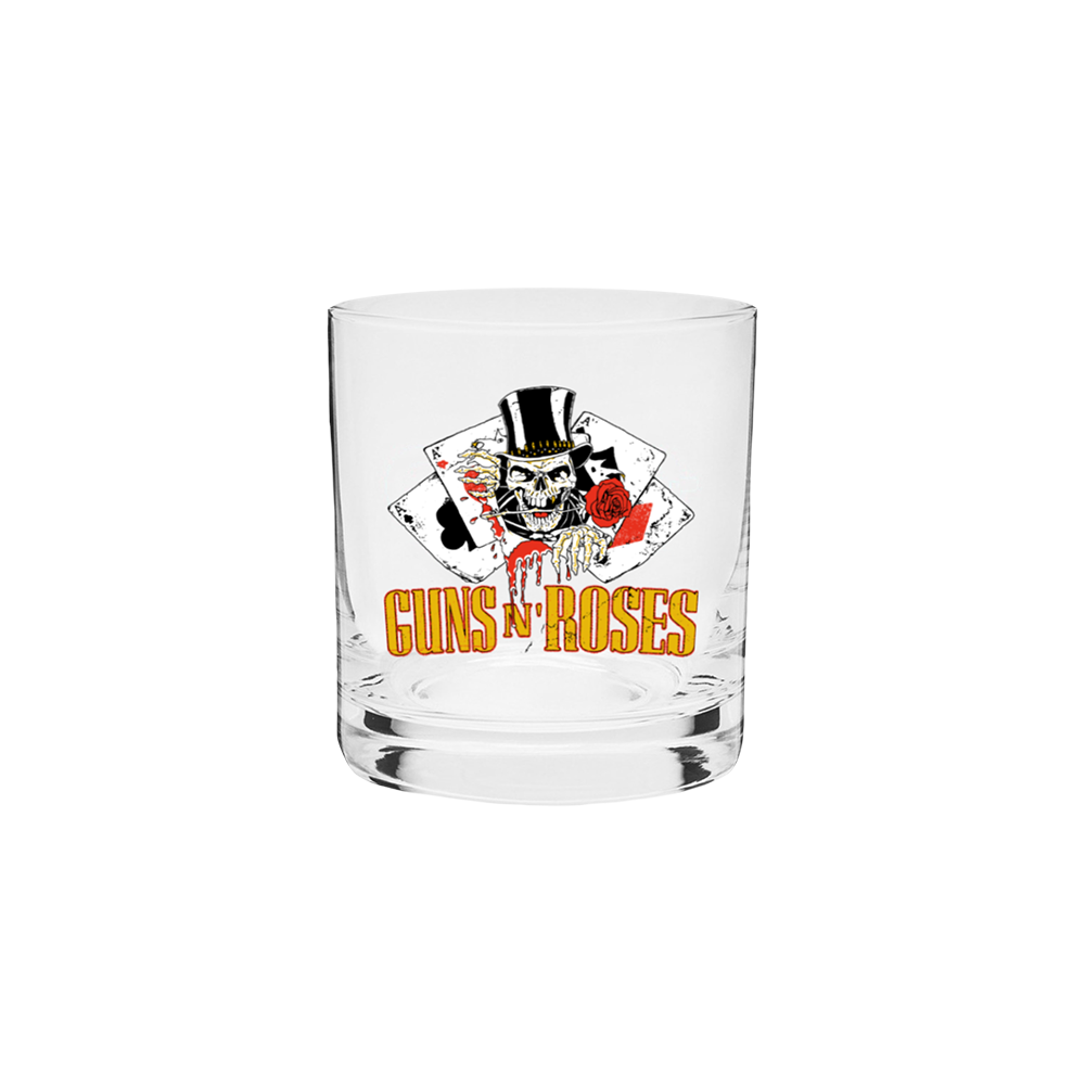 Guns N' Roses Cards Whiskey Glass