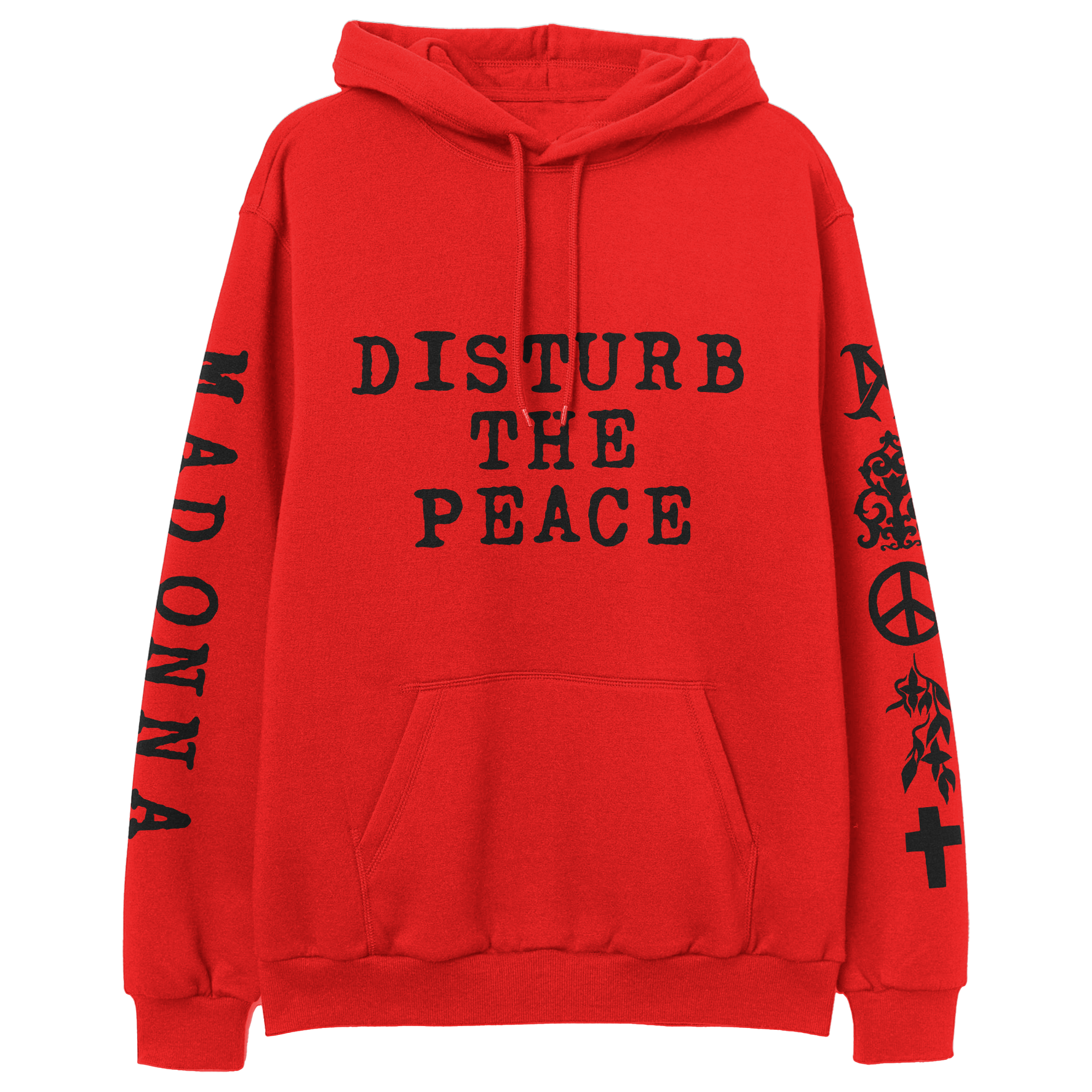 Madonna Disturbe The Peace Red Pullover Hoodie