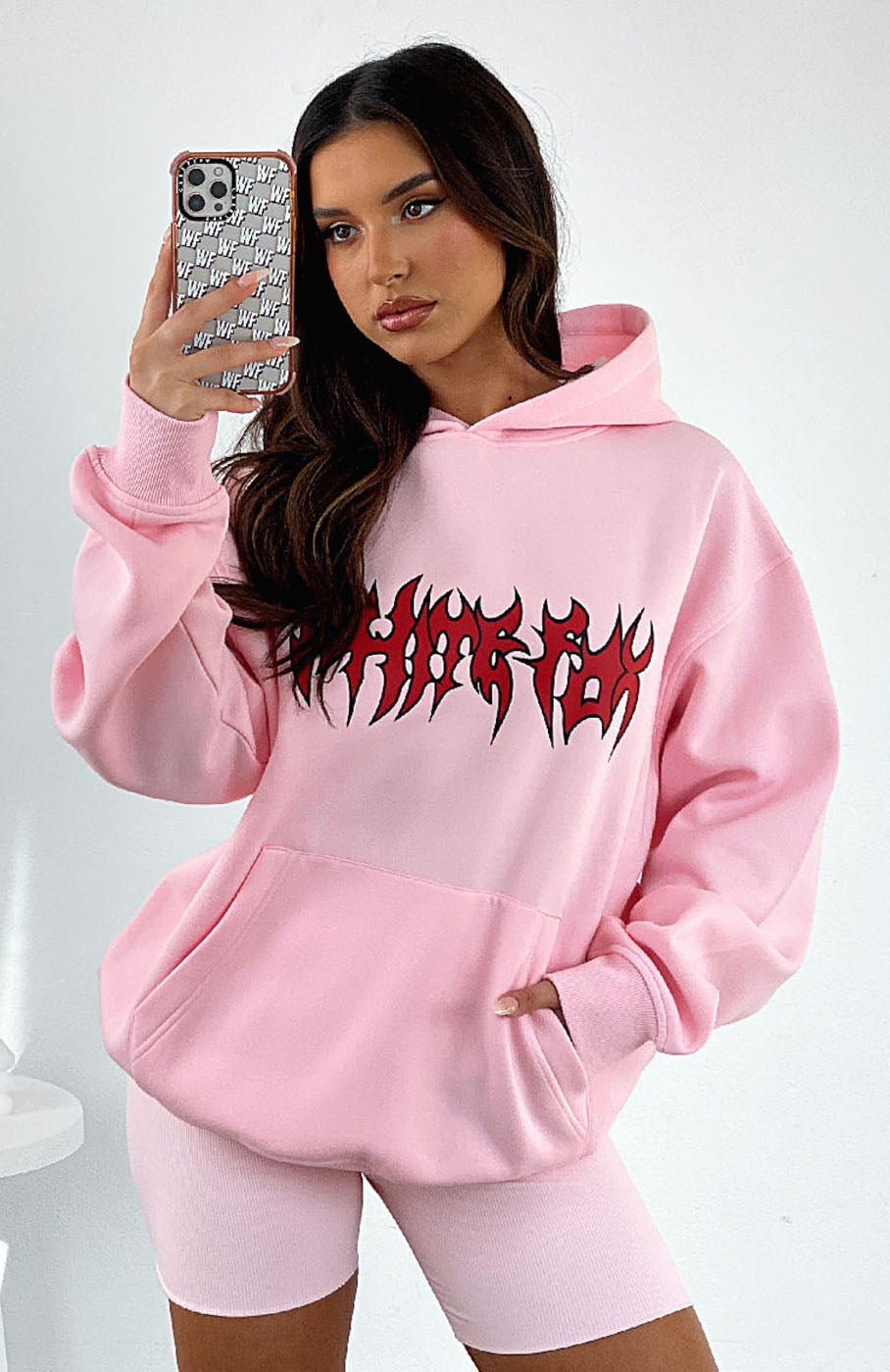 Bring That Energy Oversized Hoodie Pink
