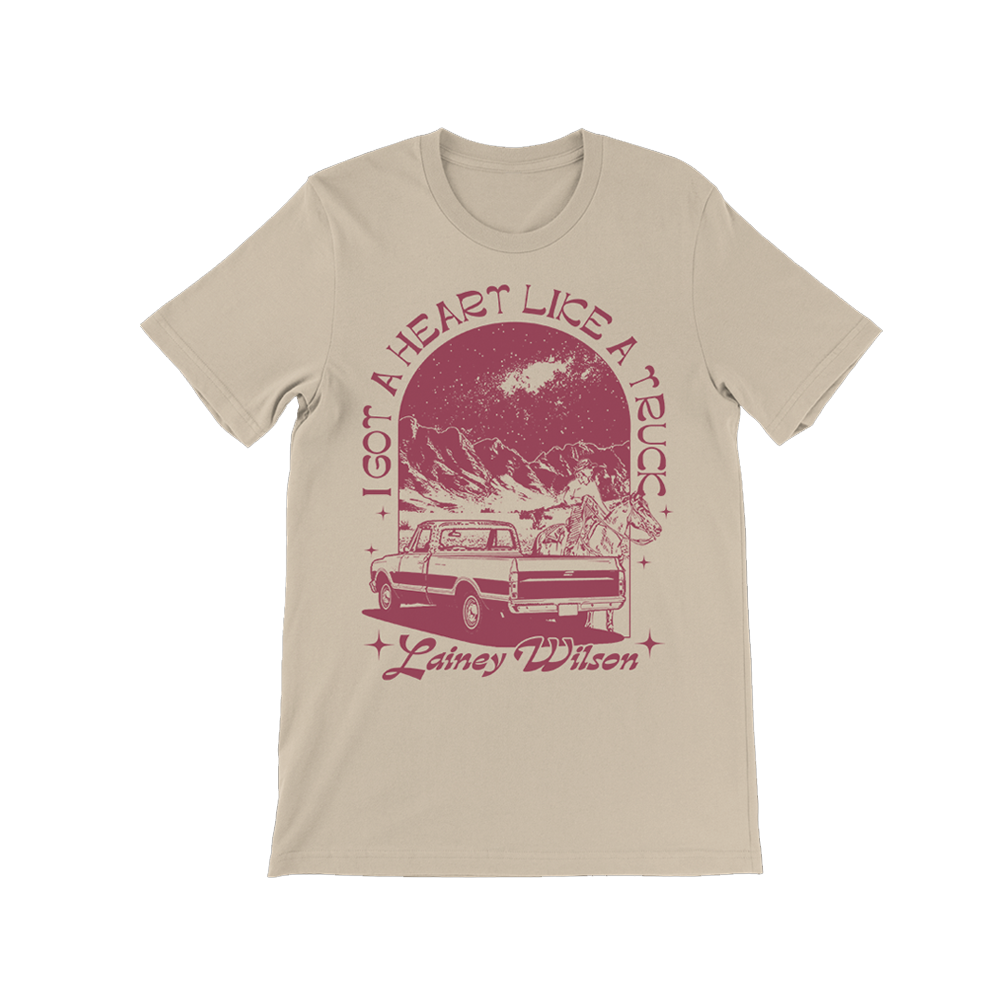 Lainey Wilson Heart Like a Truck Natural T-Shirt
