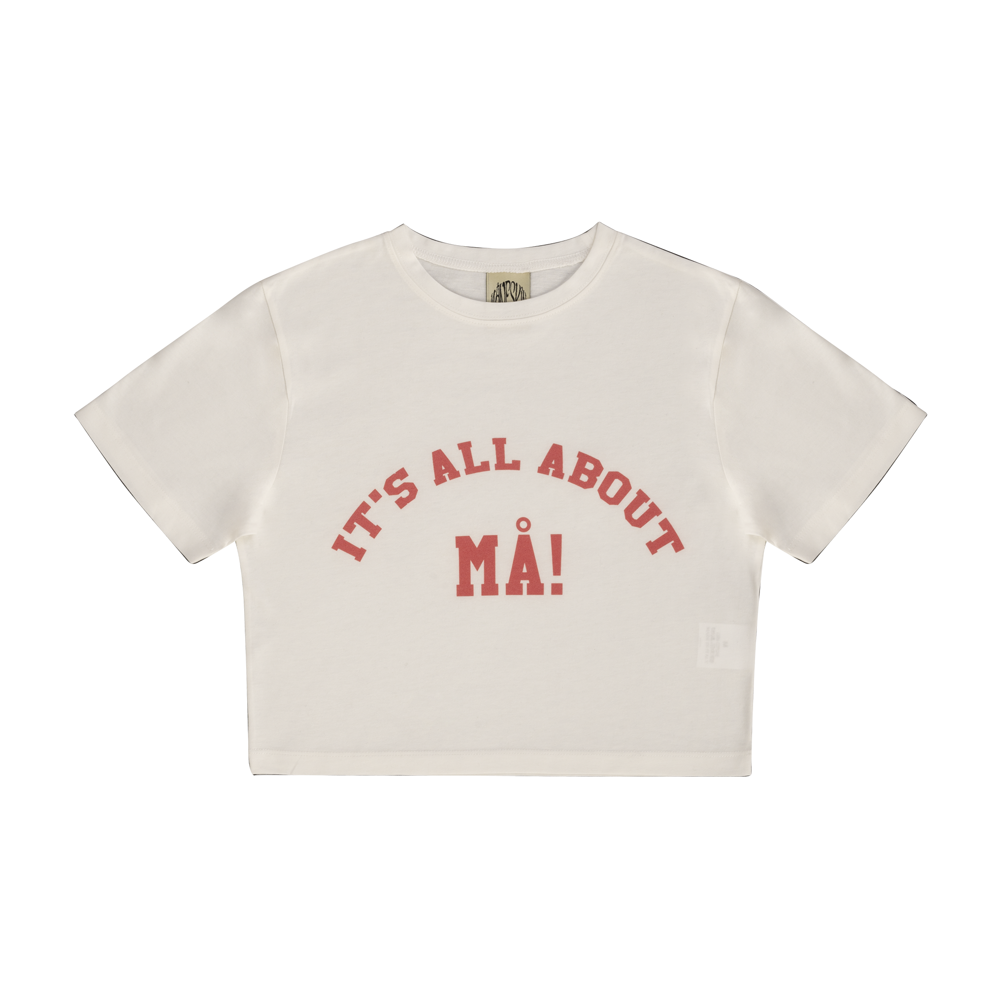 Mneskin  IT'S ALL ABOUT  White Crop Top