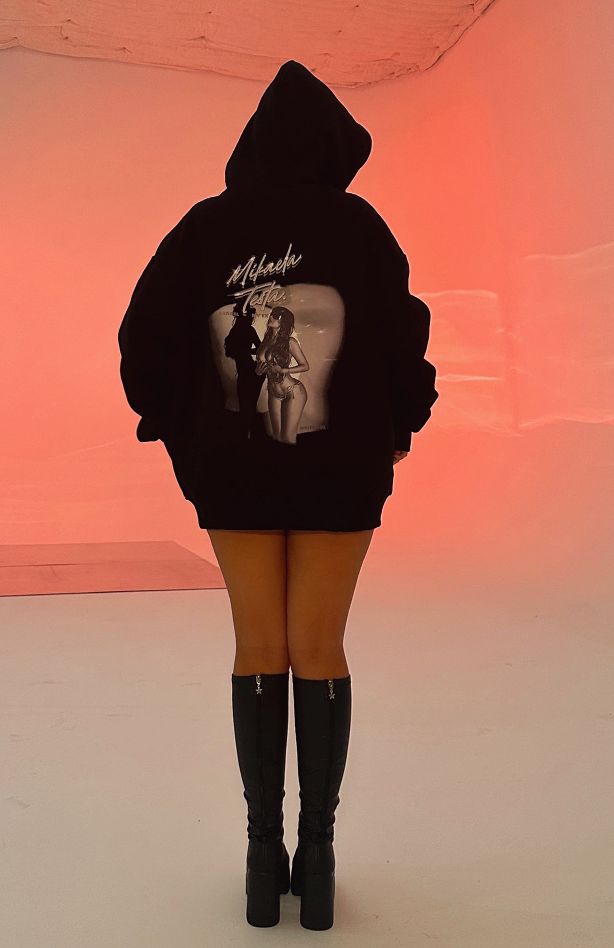 Ex's Oversized Hoodie Black