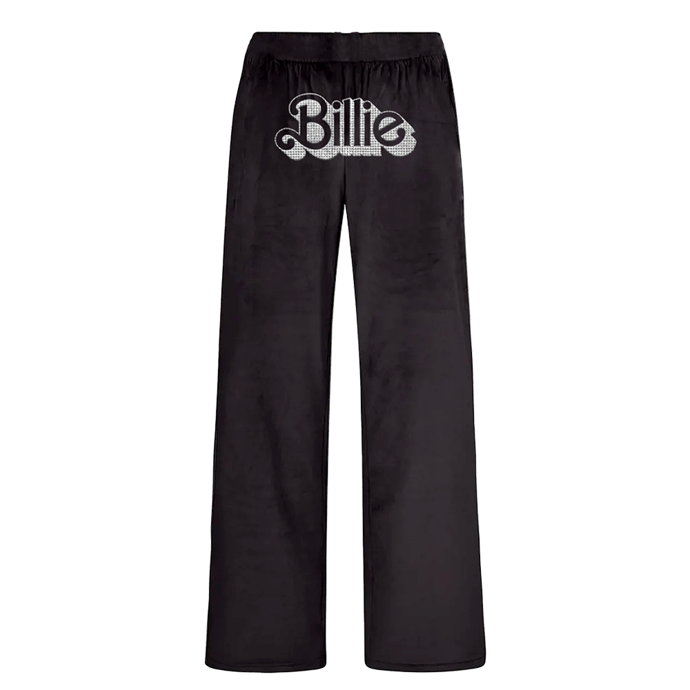 Billie Eilish Black Velour Pants