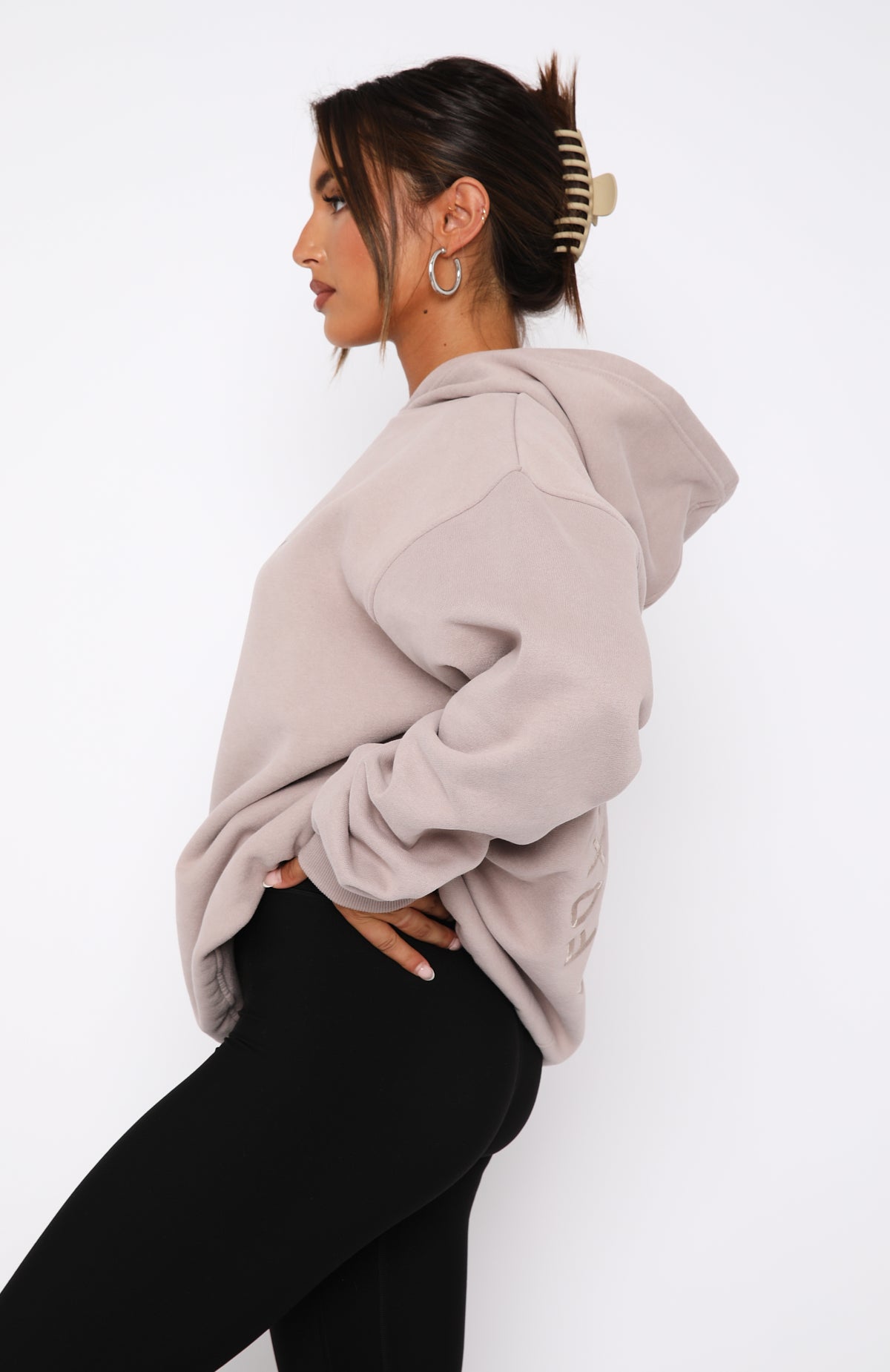 Stay Lifted Oversized Hoodie Cinnamon