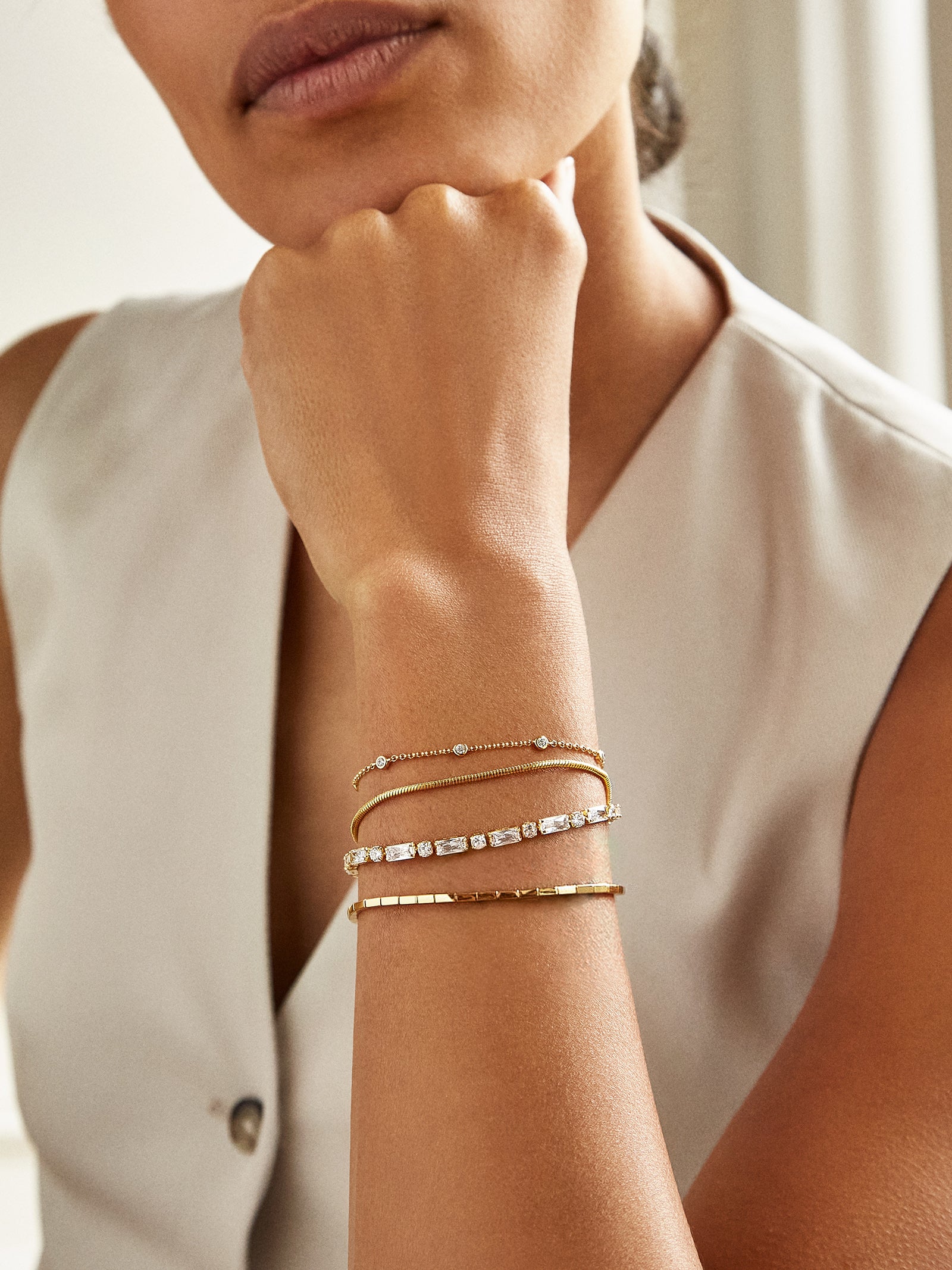 luxury 18K Gold Bracelet