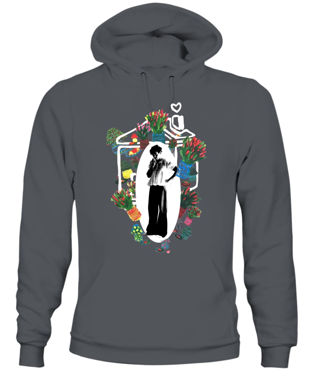 Harry Styles House Flower Collage Hoodie