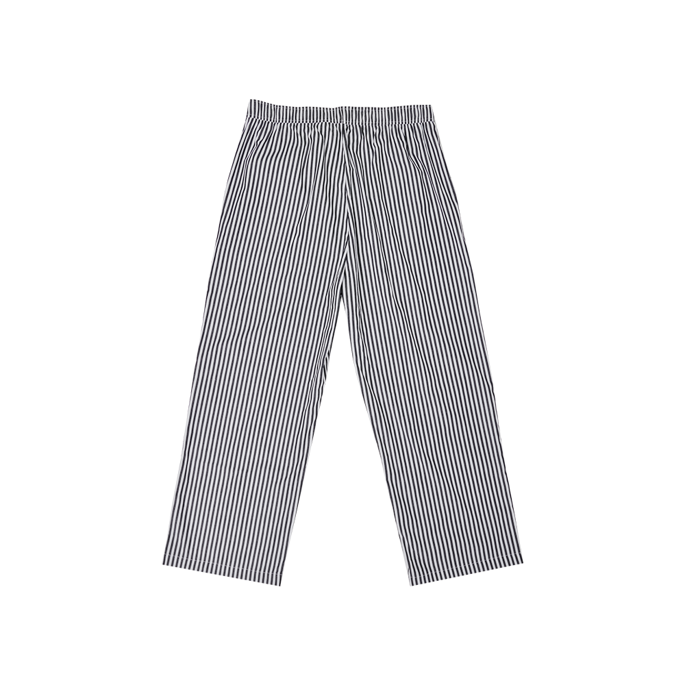 Black and White Striped Lounge Pants
